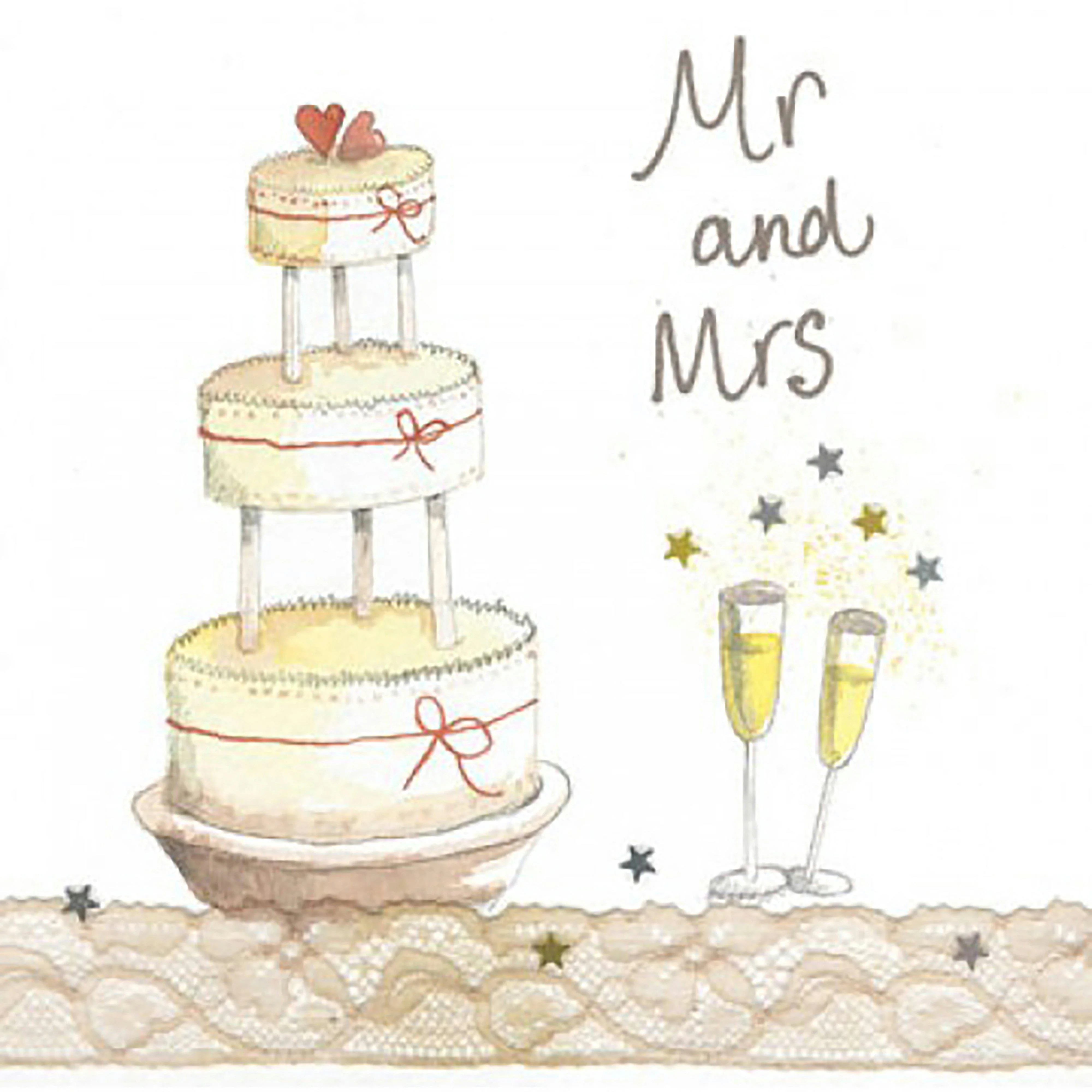 Sparkle Card Mr & Mrs - Image 2