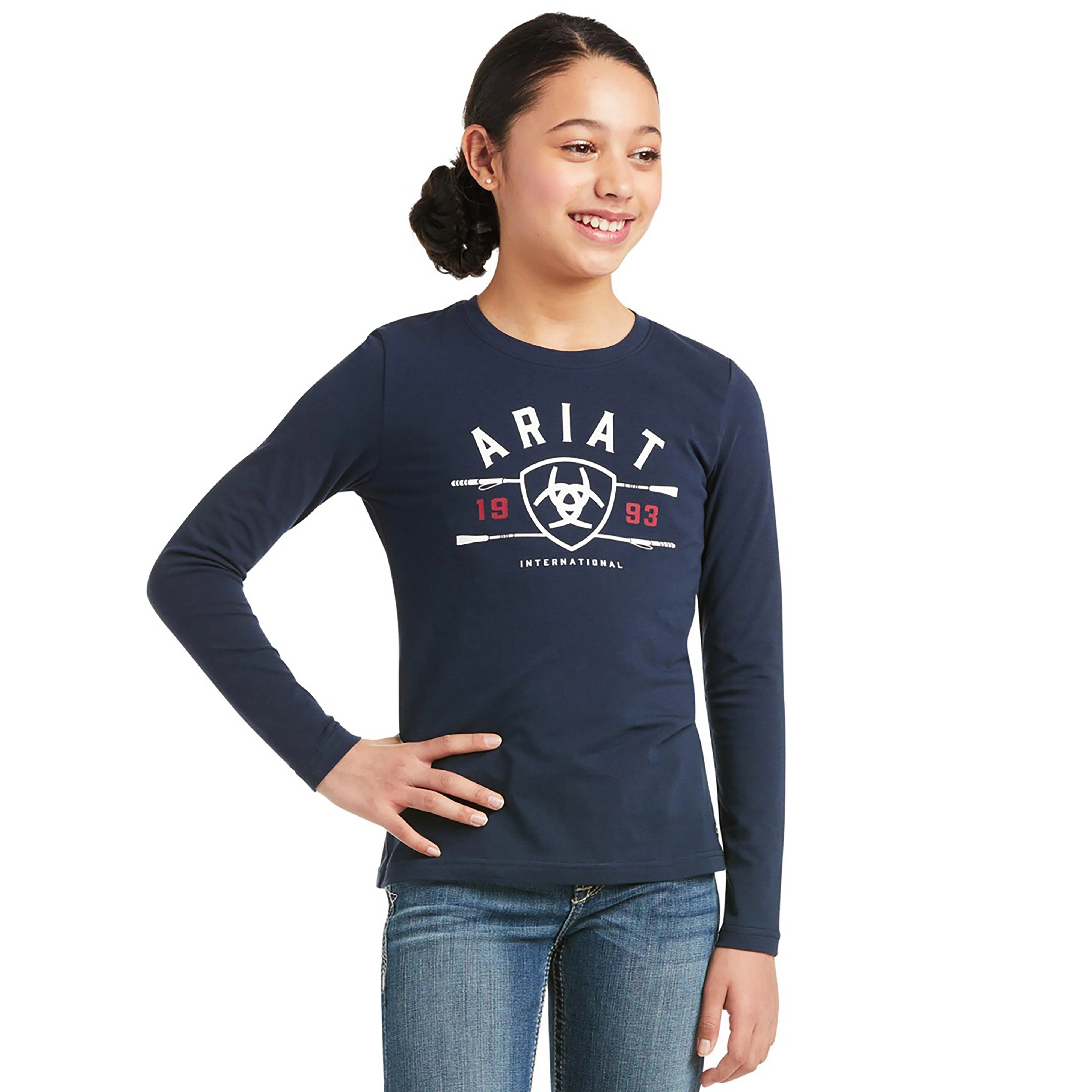 Childs International Logo Tee Navy - Image 4