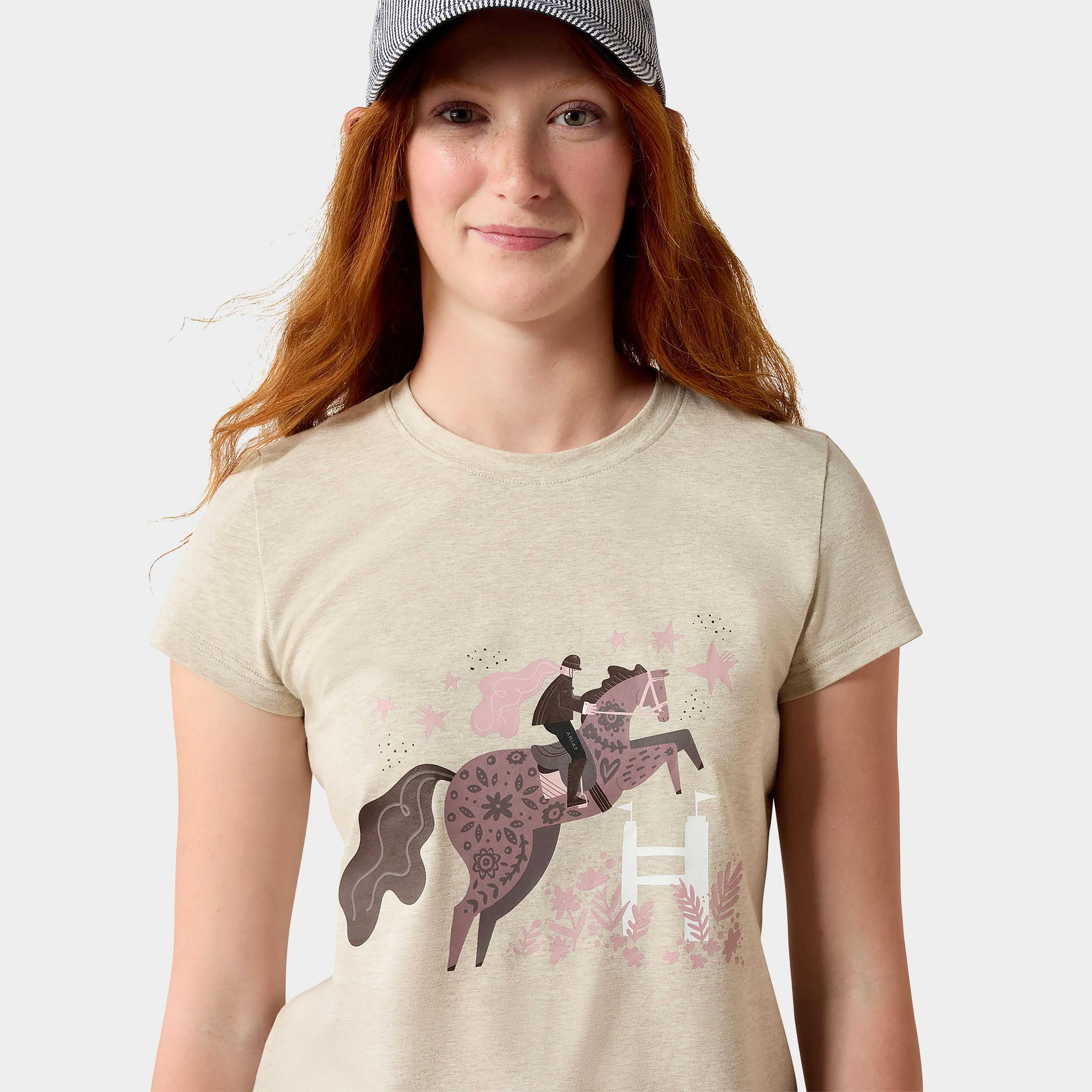 Kids' Floral Leap T-Shirt Oatmeal - Image 3