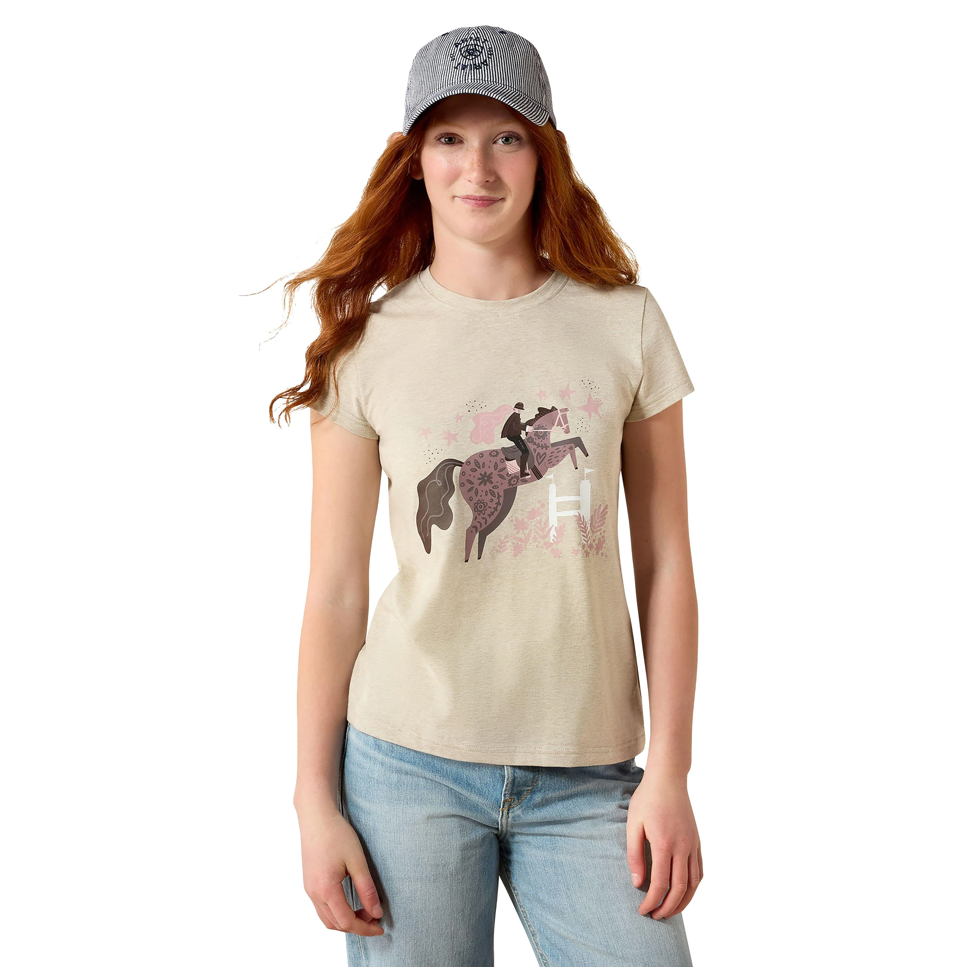Kids' Floral Leap T-Shirt Oatmeal - Image 5