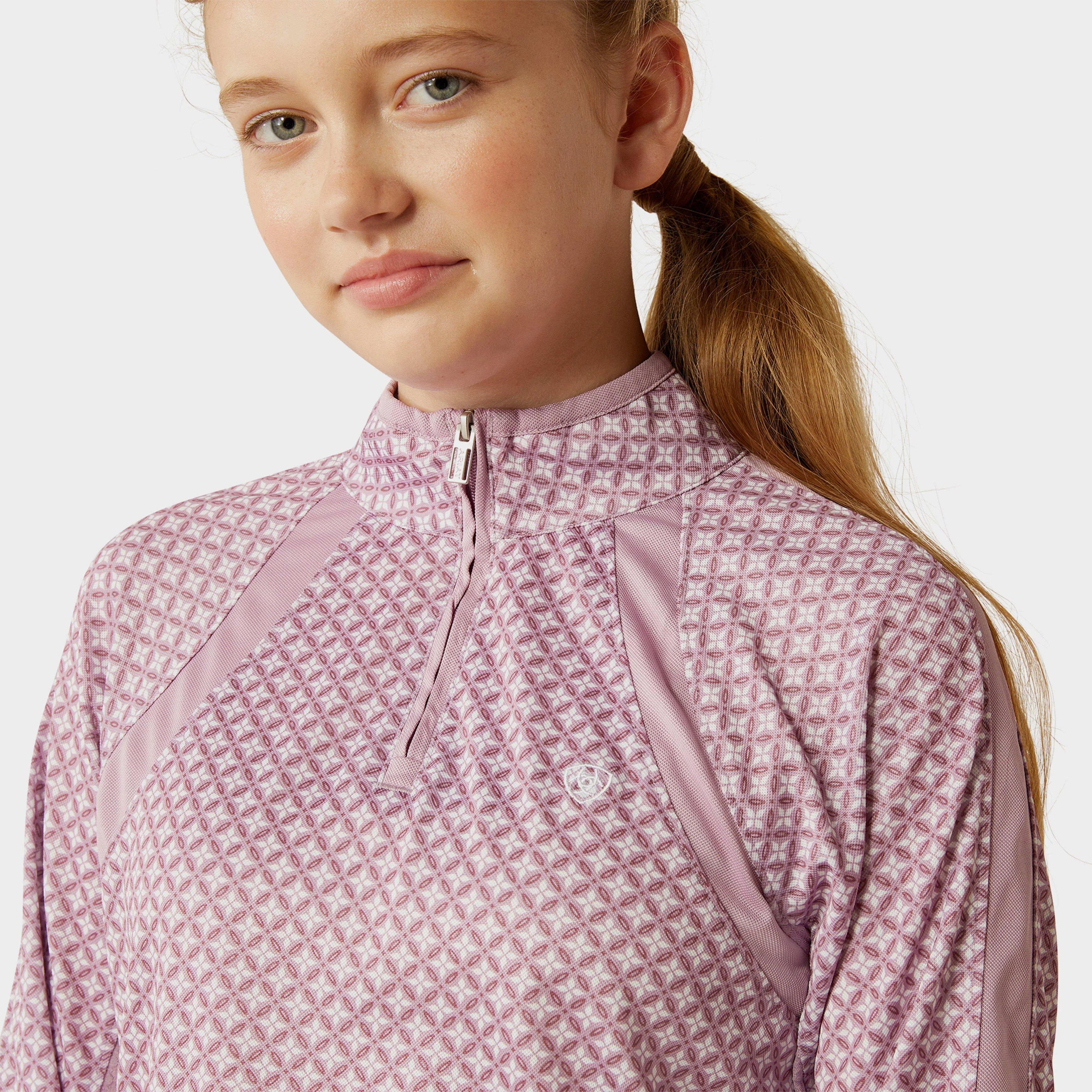 Kids Sunstopper 3.0 1/4 Zip Base Layer Lavender Mist Tile - Image 3