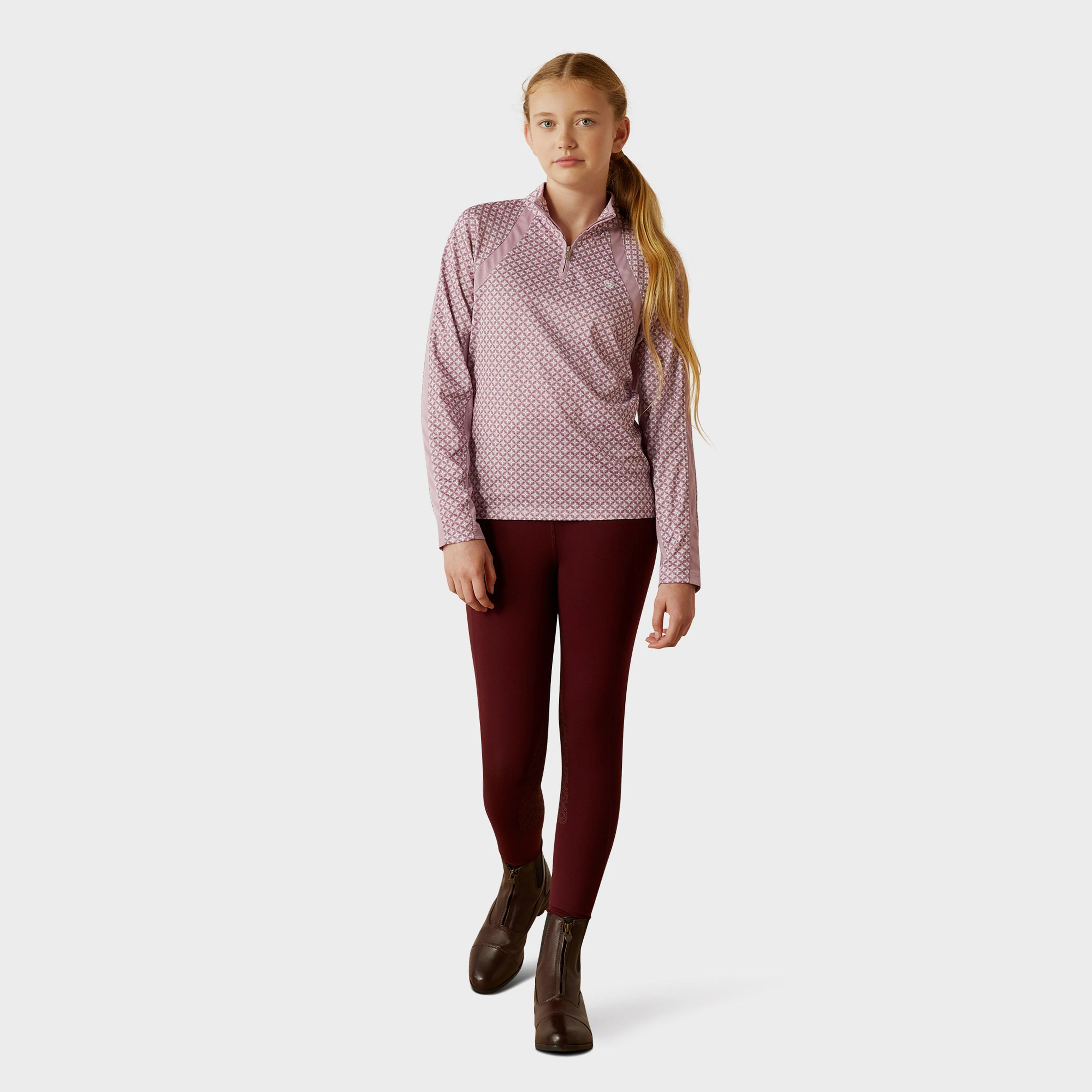Kids Sunstopper 3.0 1/4 Zip Base Layer Lavender Mist Tile - Image 4