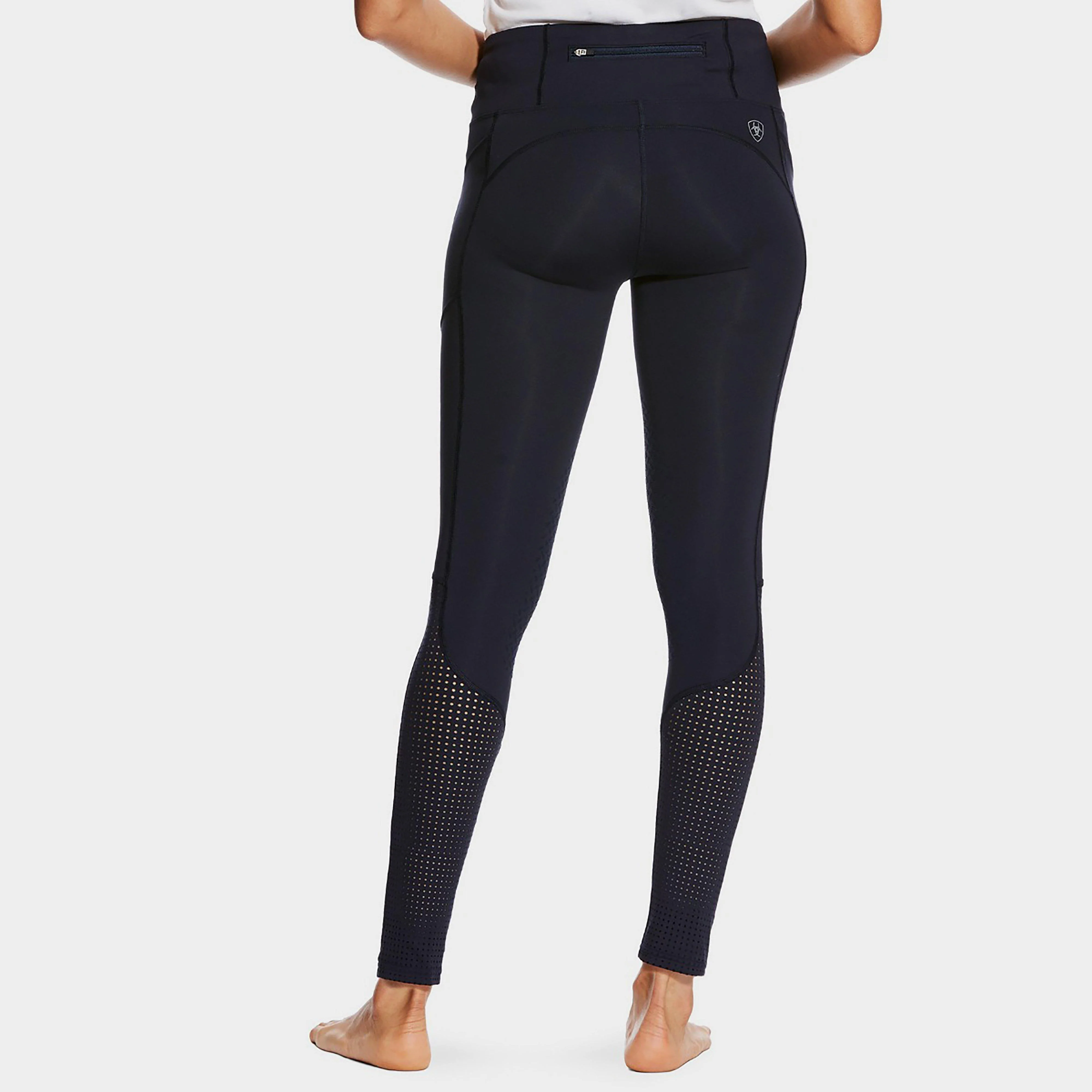 Ladies Eos Knee Patch Tights Navy - Image 2