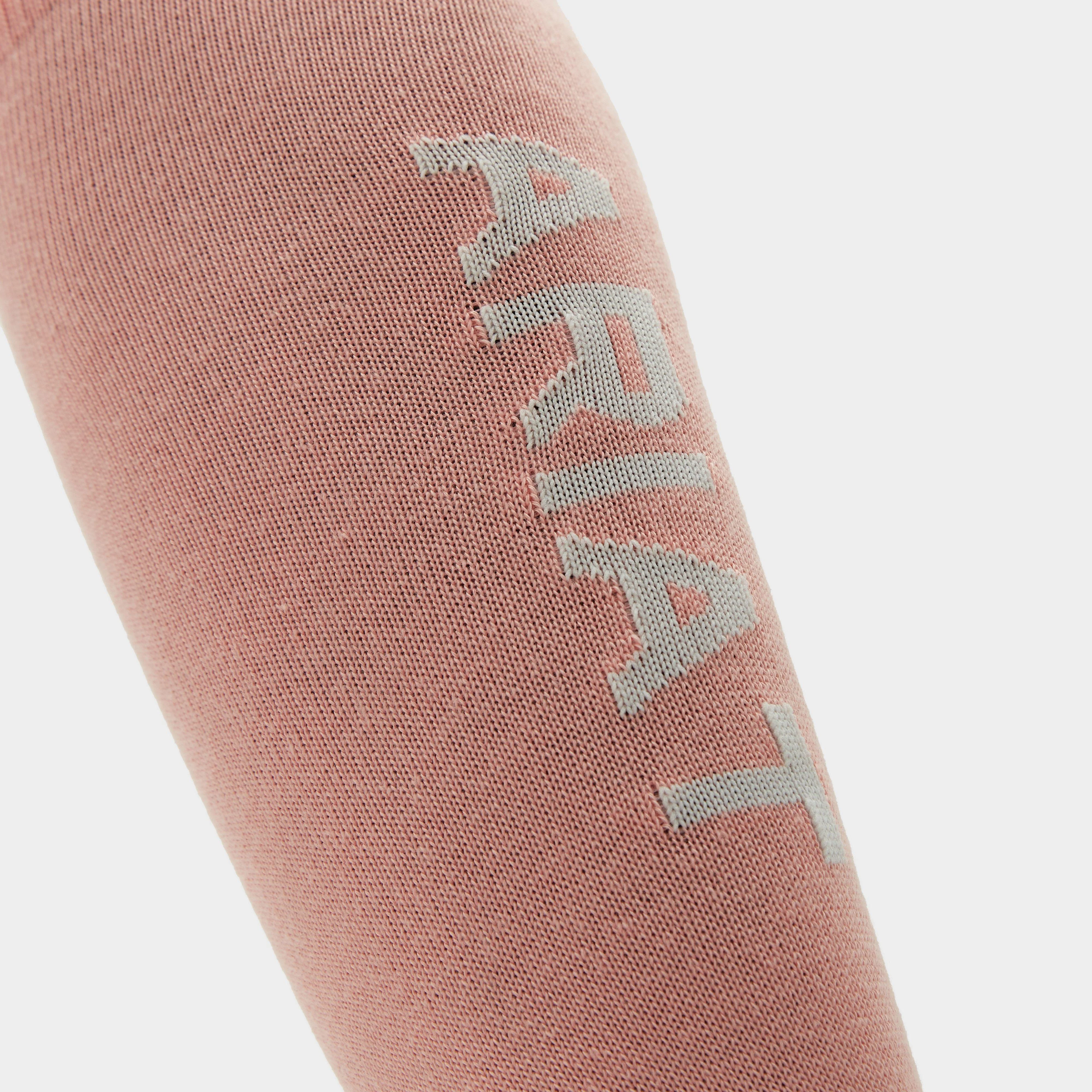 Tek Performance Socks Peach Blossom/Heather Grey - Image 4
