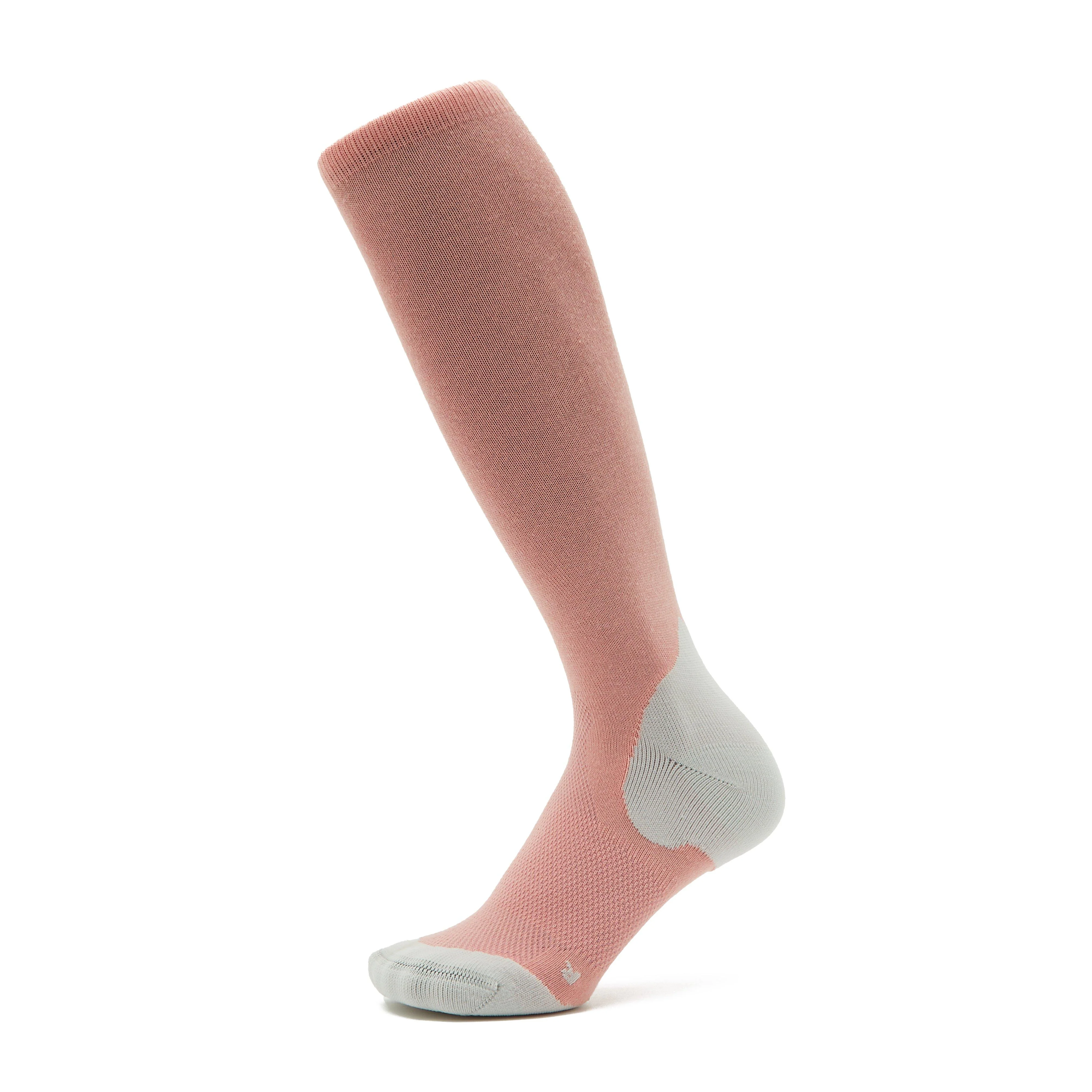 Tek Performance Socks Peach Blossom/Heather Grey - Image 5