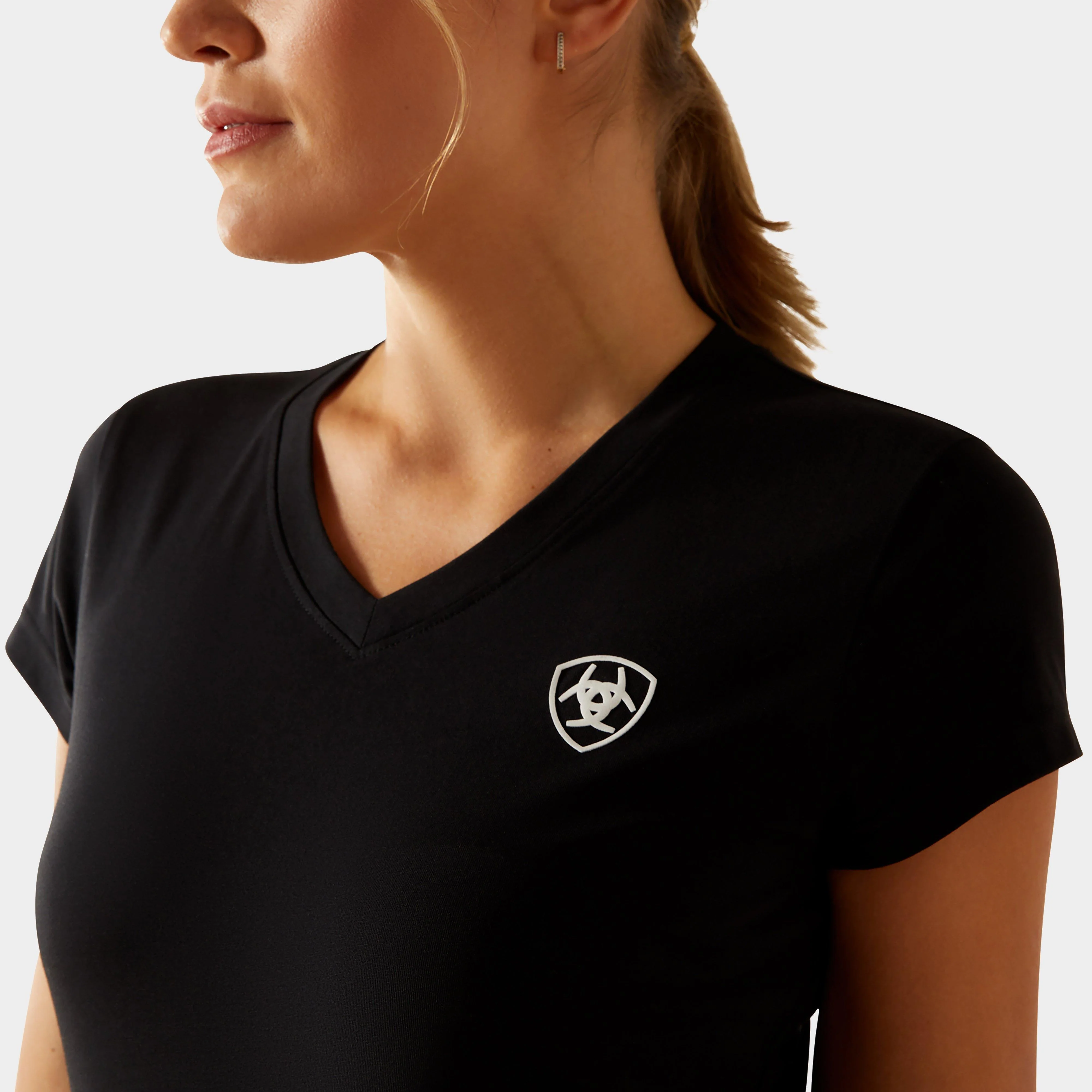 Women's BV Logo T-Shirt Black - Image 3