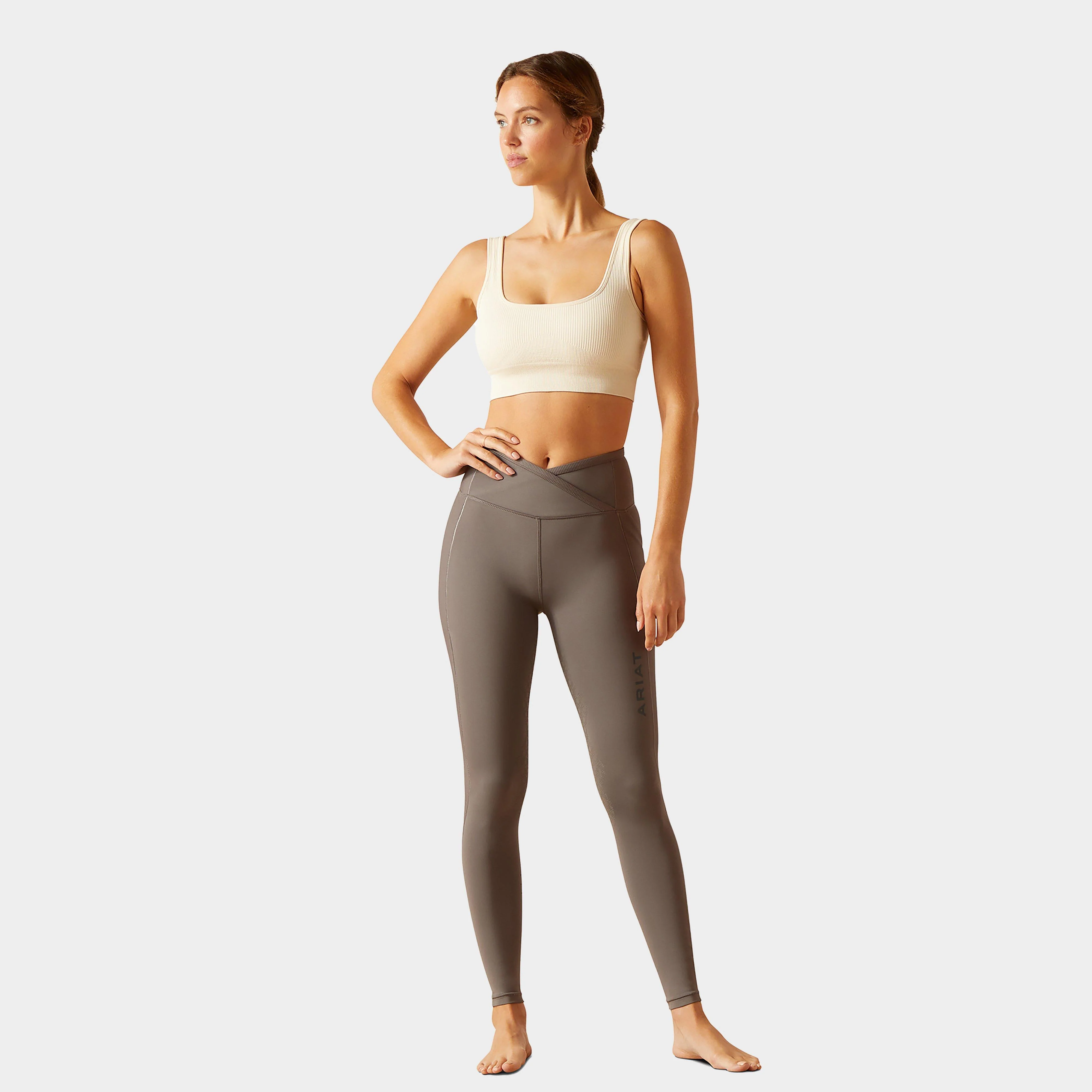 Womens Eos Chic Half Grip Tights Plum Grey - Image 5