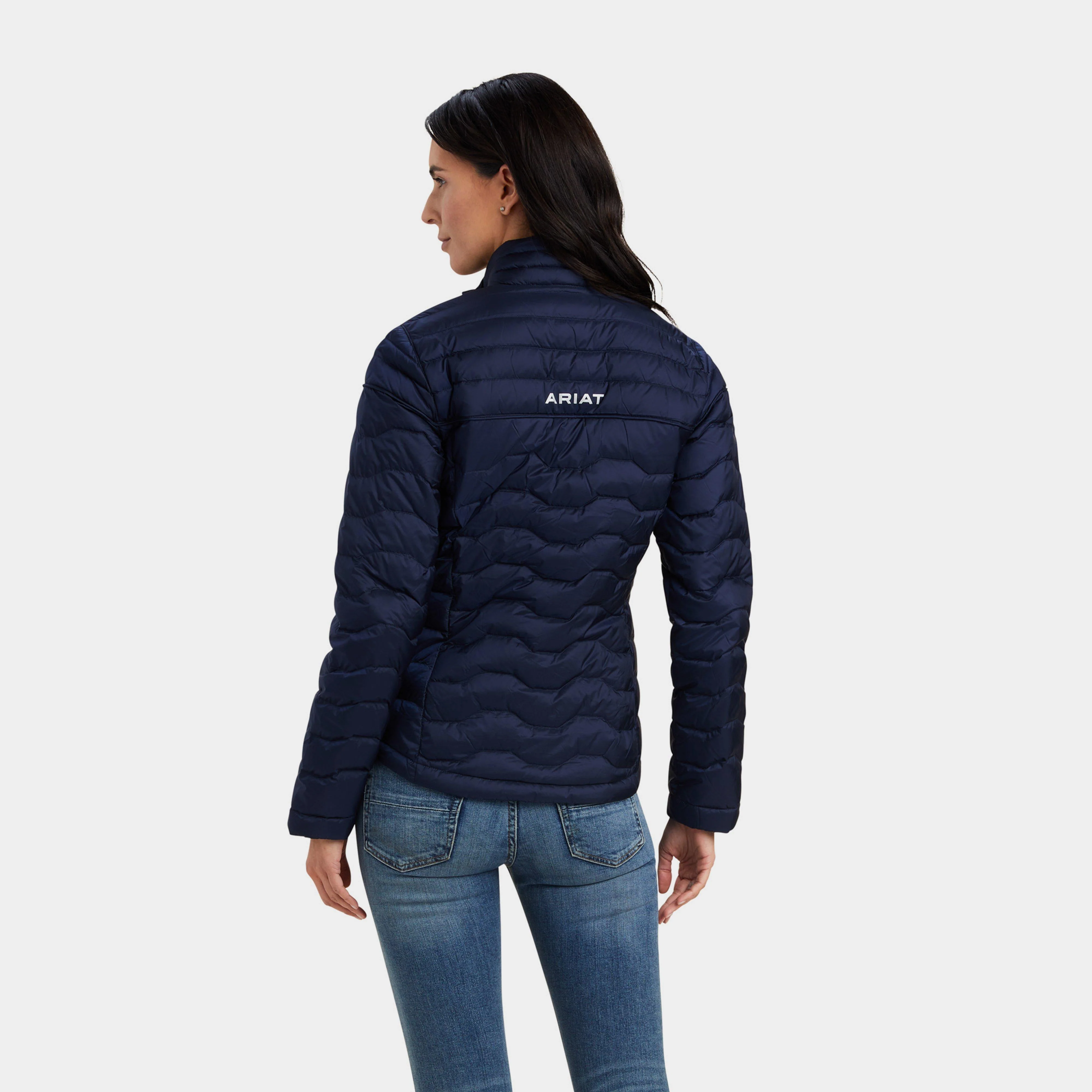 Womens Ideal Down Jacket Navy Eclipse - Image 2