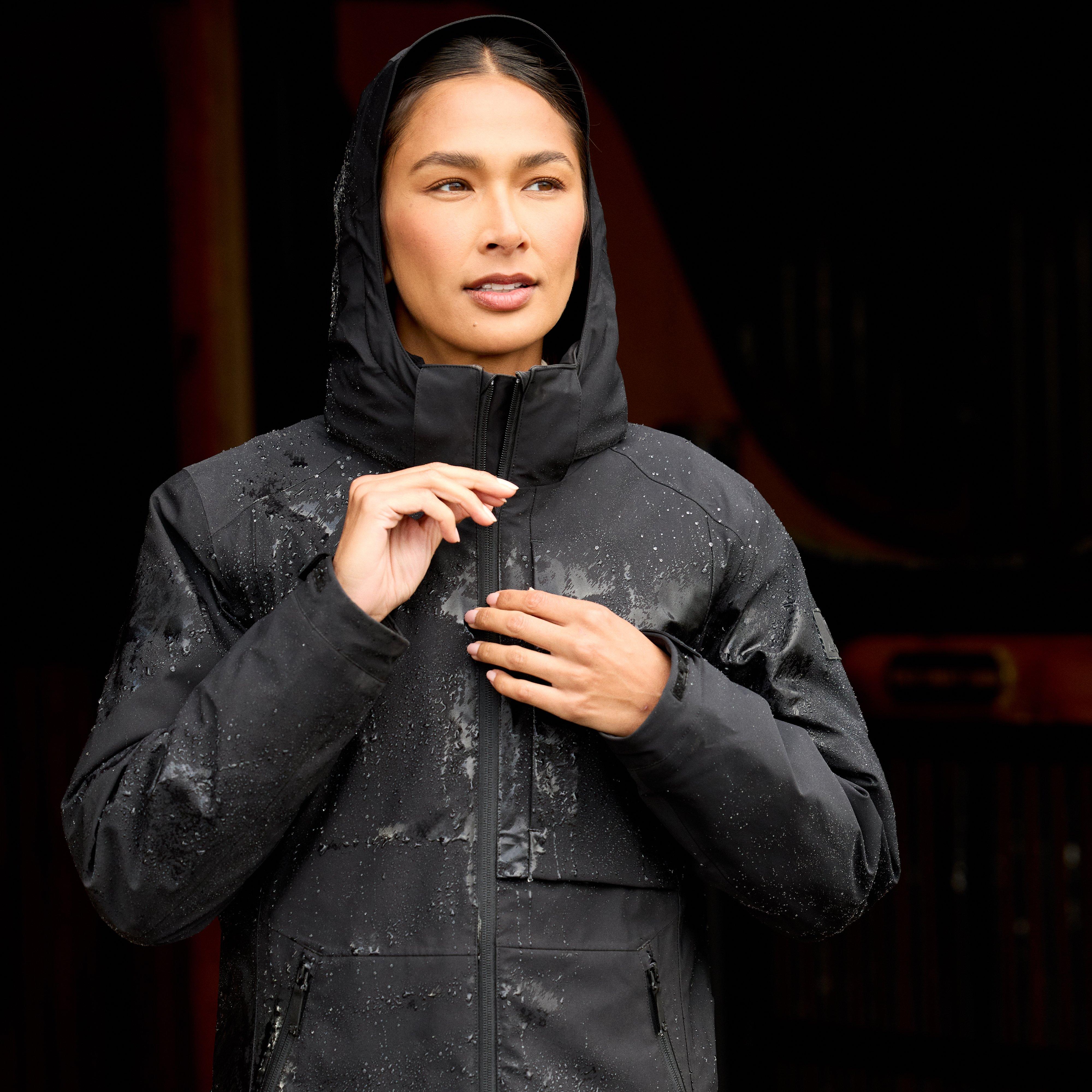 Women's Outer Banks Waterproof Jacket Black - Image 12