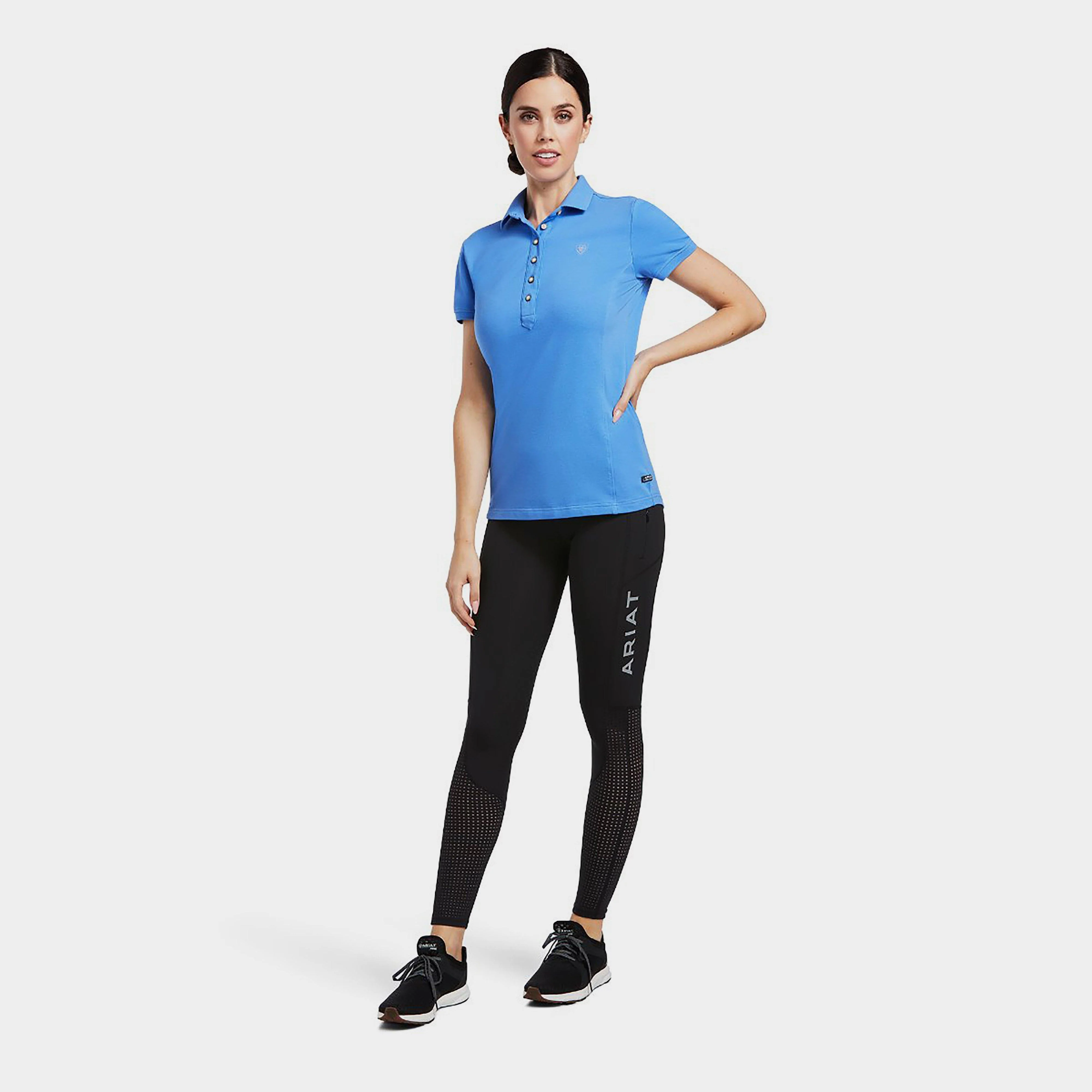 Womens Prix 2.0 Short Sleeved Polo Shirt Reyjavik Blue - Image 4