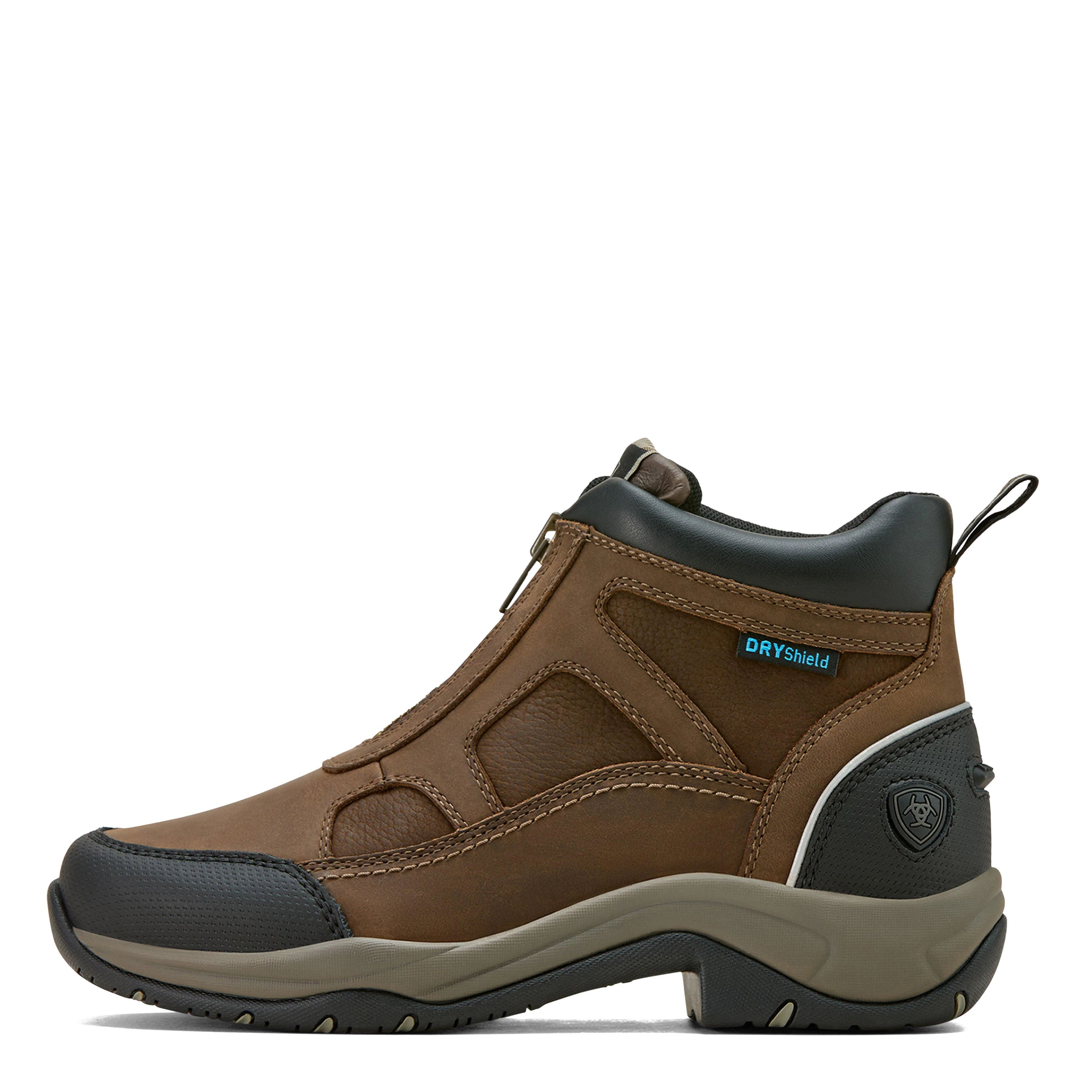 Womens Terrain II Zip Waterproof Boots Dark Brown - Image 7