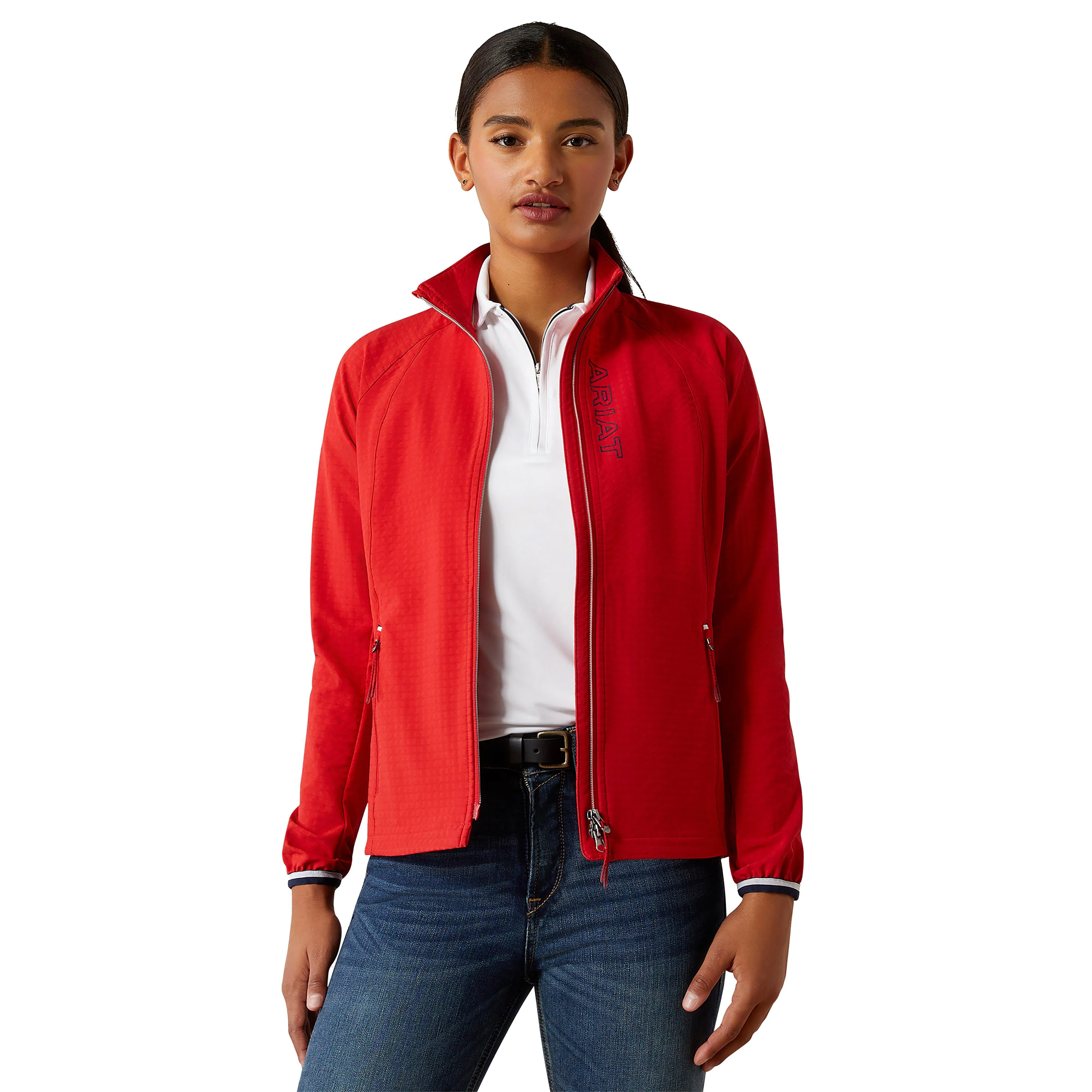 Womens Versa Team Jacket Weg Red - Image 6