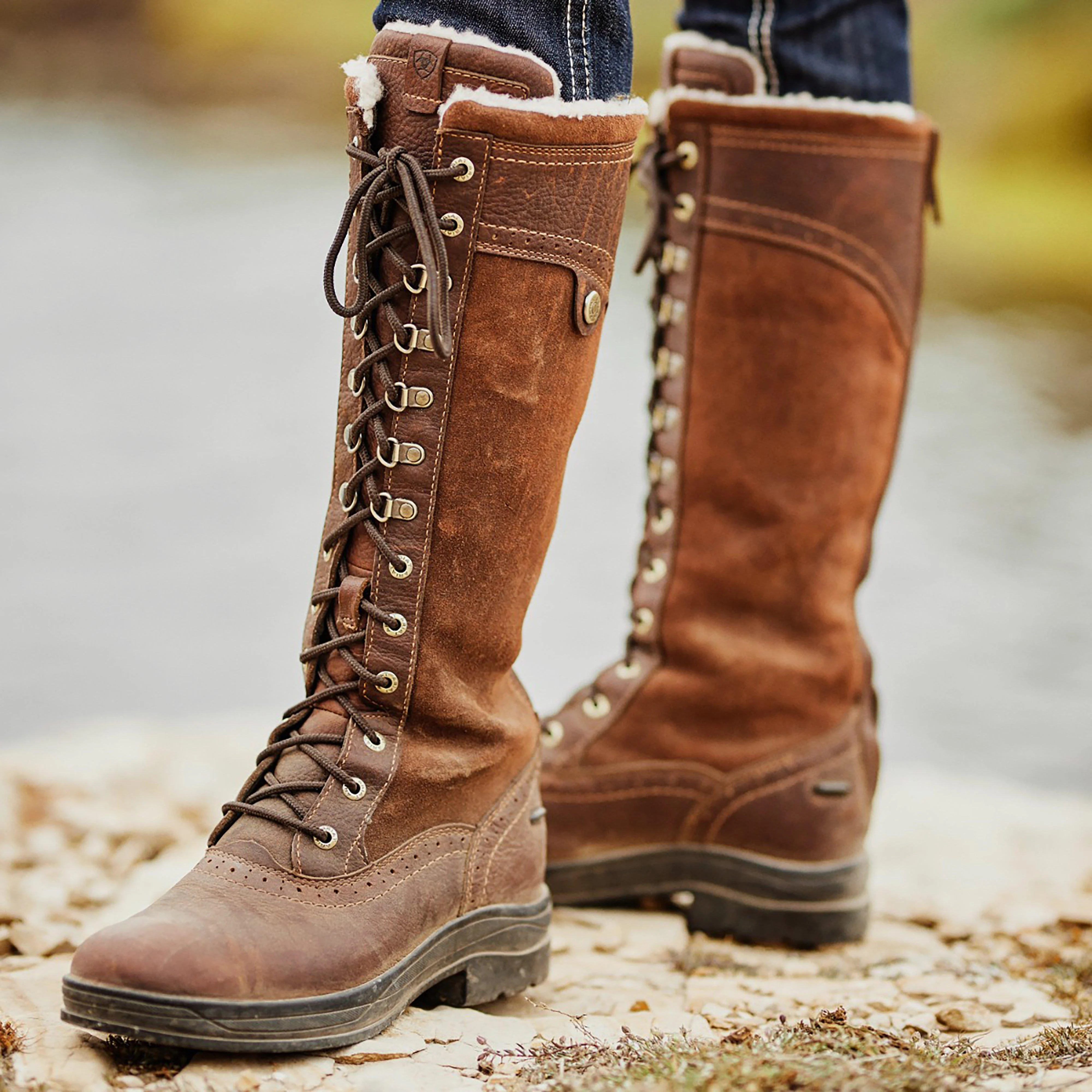 Womens Wythburn Tall H2O Boots Dark Brown - Image 8