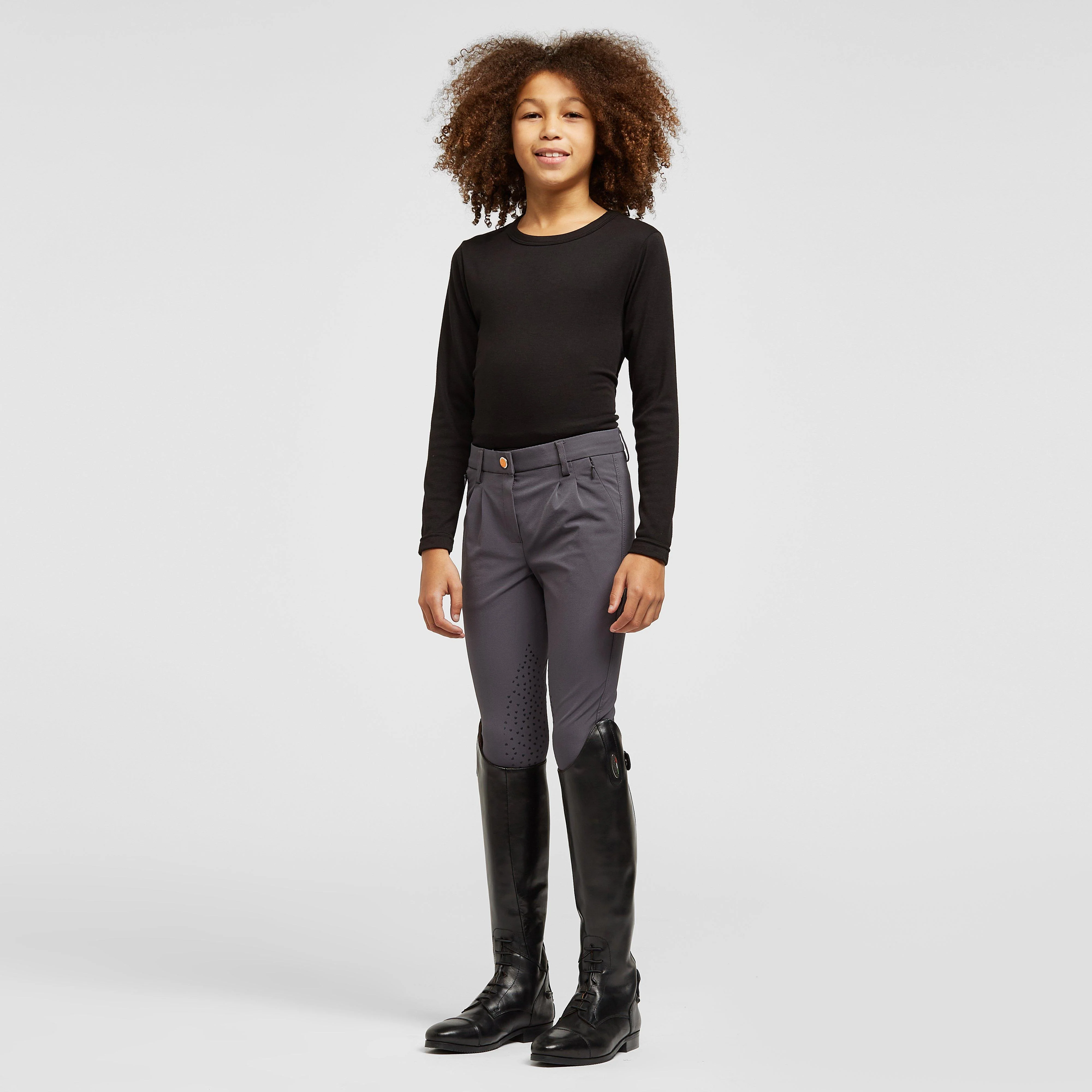 Boys Walton Knee Patch Breeches Grey - Image 3