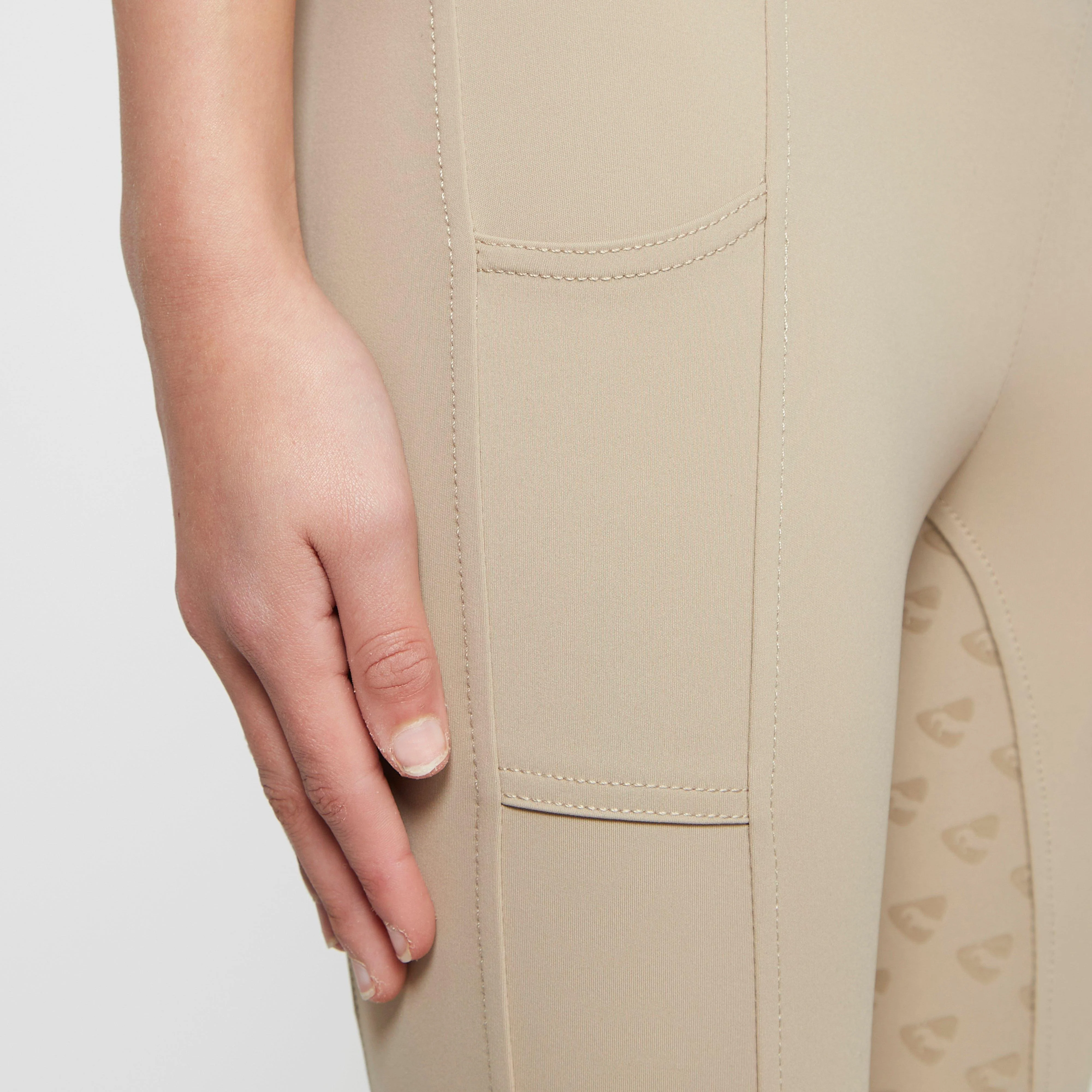 Childs Albany Riding Tights Beige - Image 5