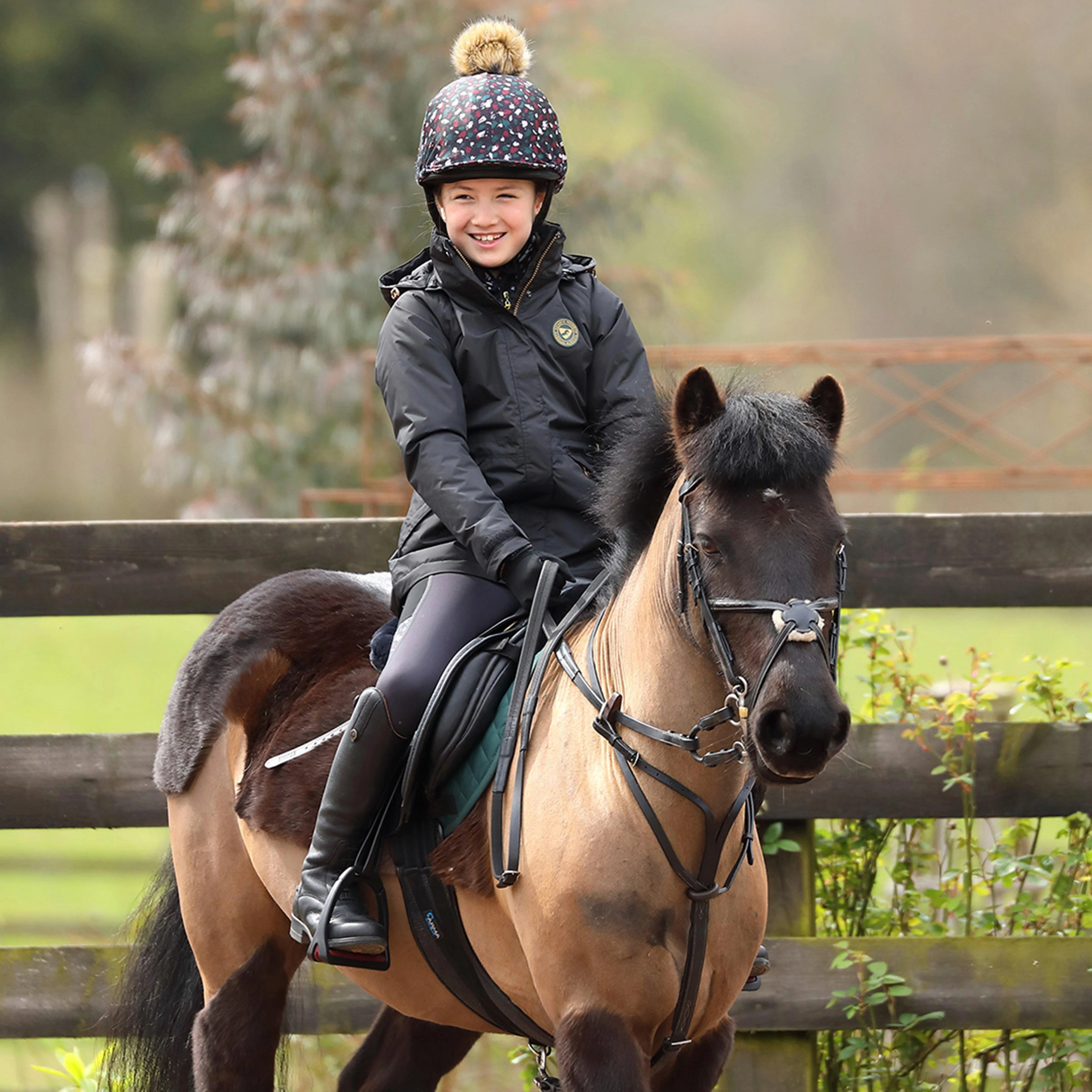 Kids Woodford Coat Charcoal - Image 6