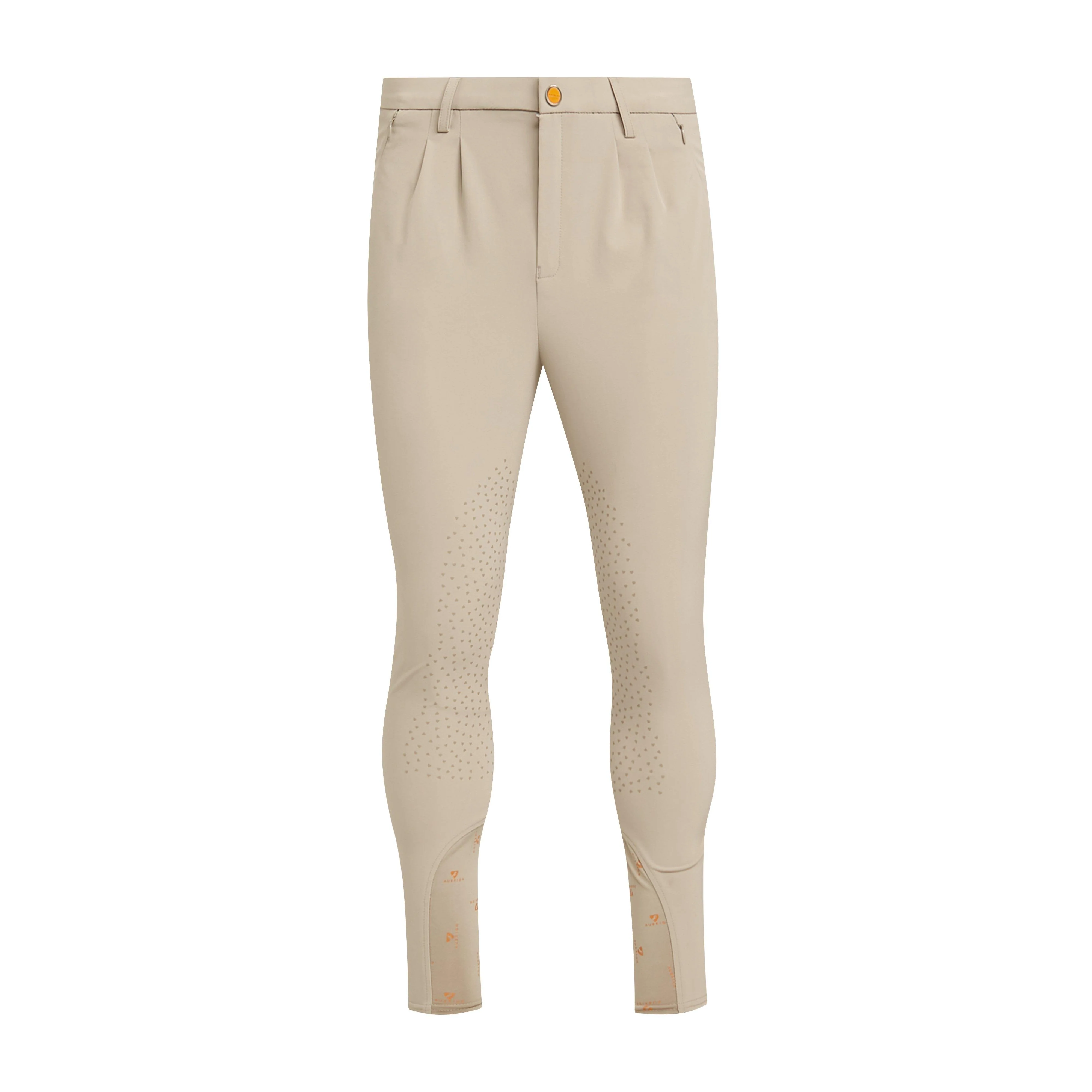 Mens Walton Knee Patch Breeches Beige - Image 6