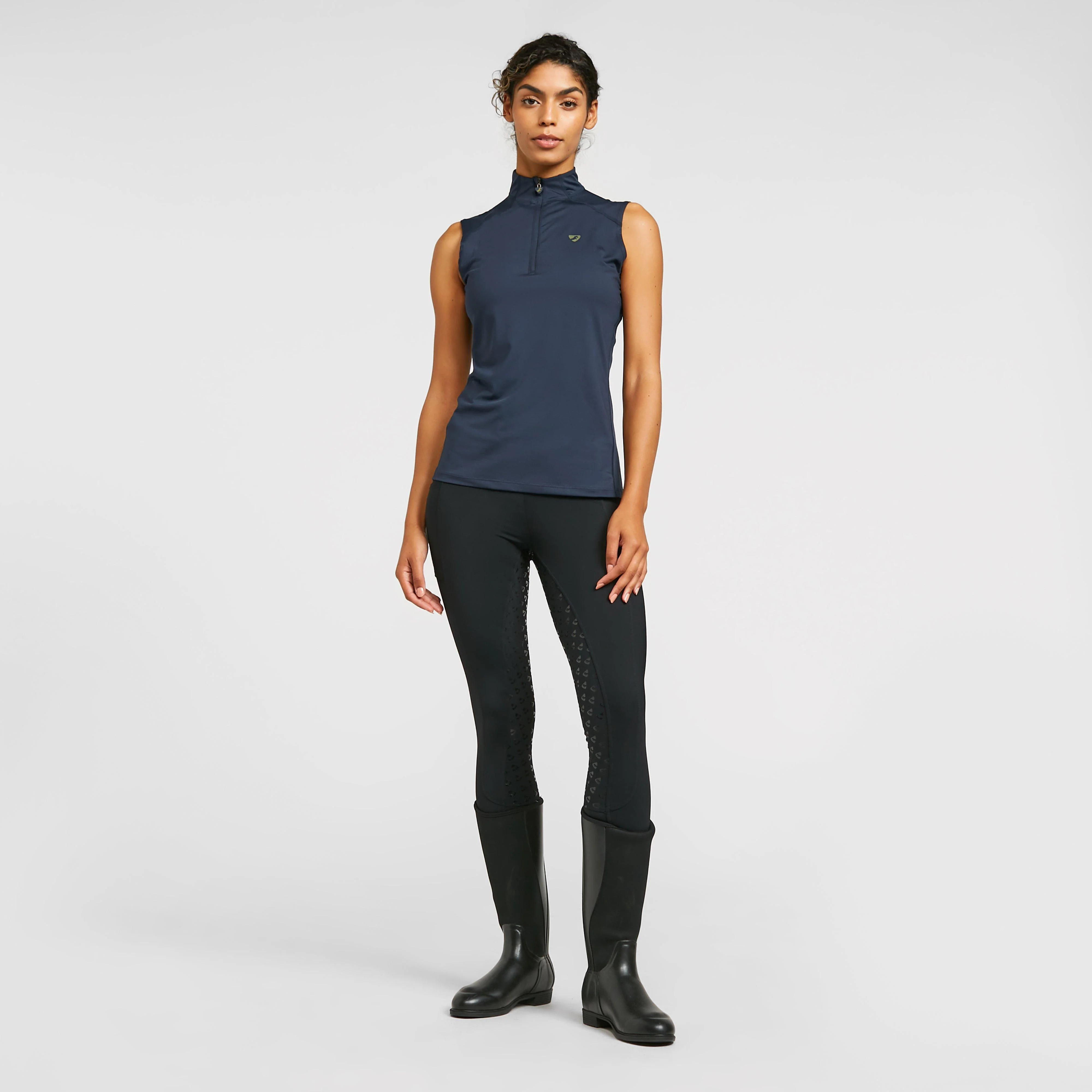 Womens Albany Full Seat Riding Tights Black - Image 3
