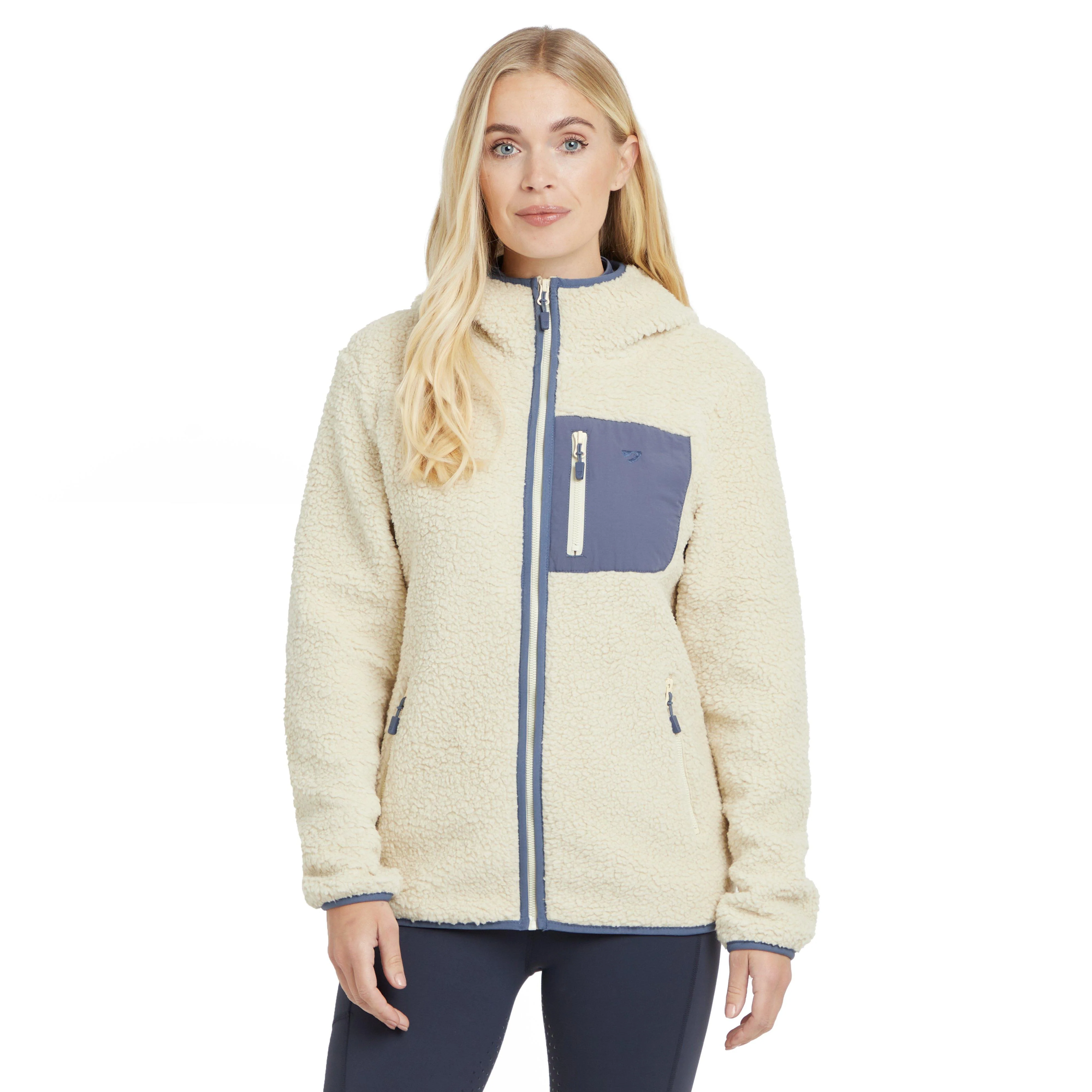 Womens Clement Fleece Jacket Natural - Image 8