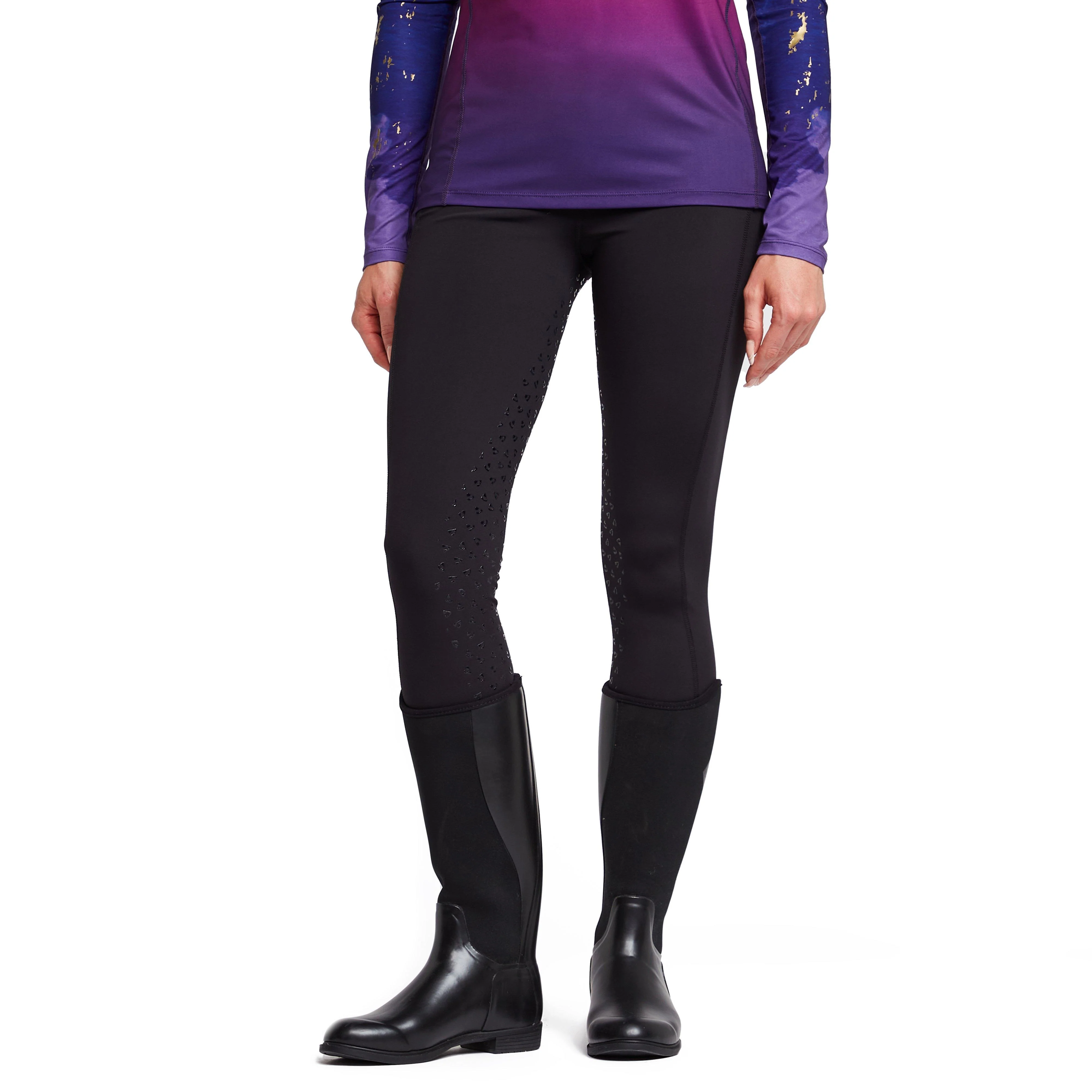 Womens Dutton Riding Tights Black - Image 8