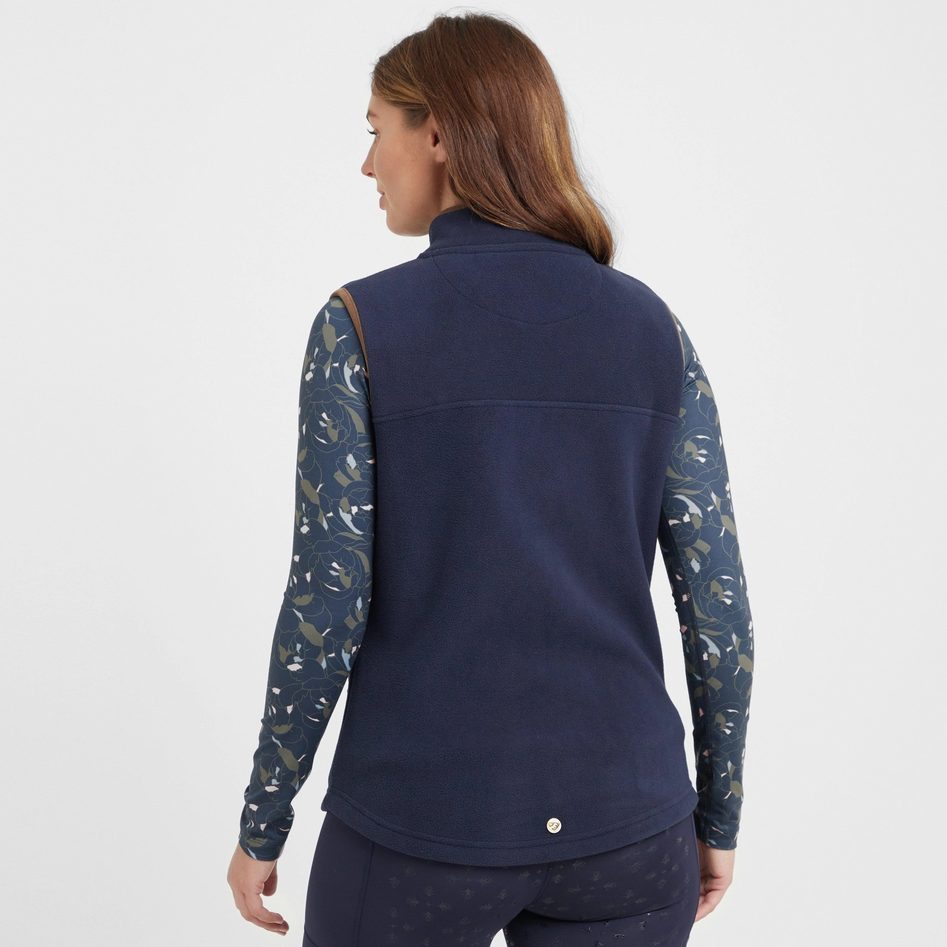 Womens Fleece Gilet Navy - Image 2