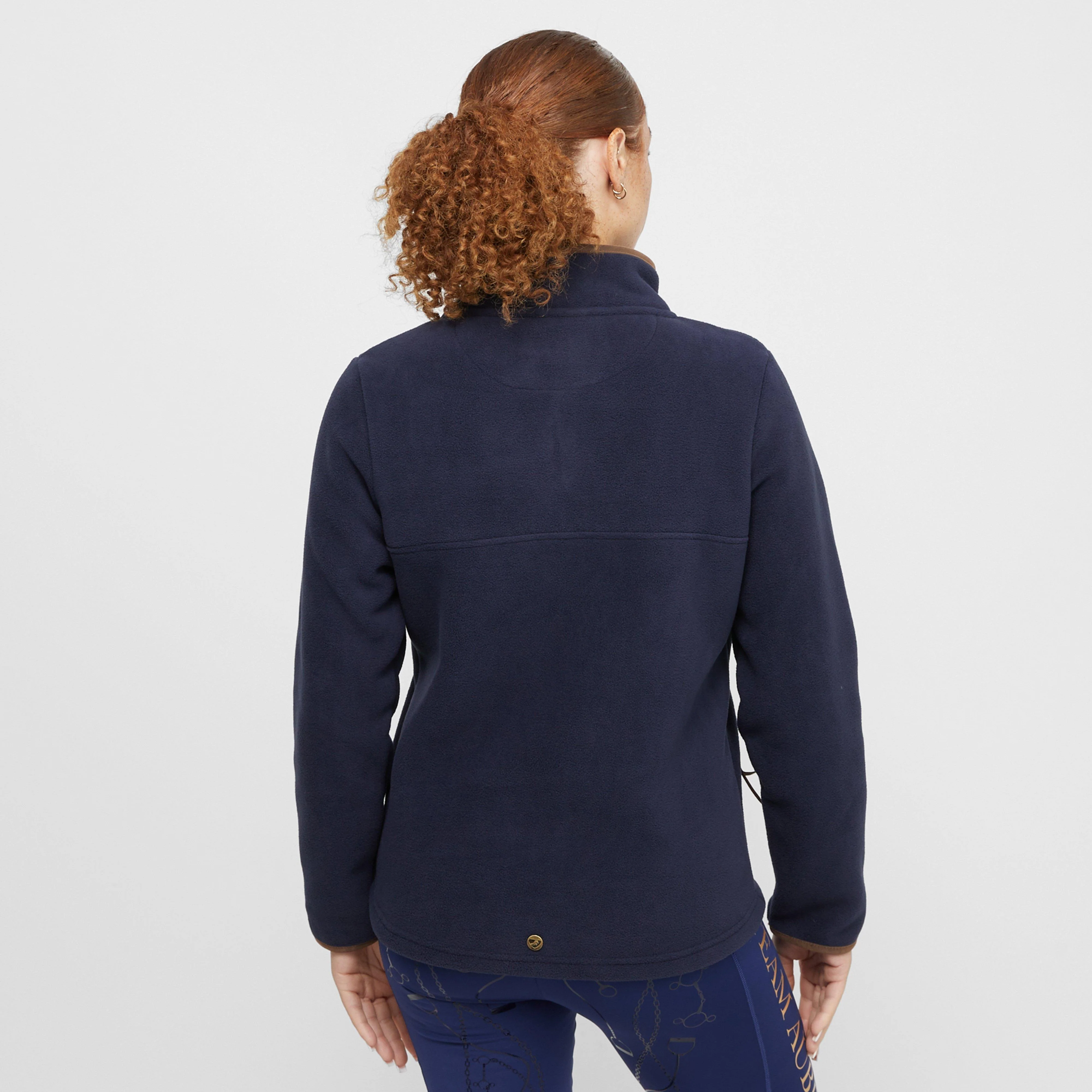 Womens Half Zip Fleece Navy - Image 2