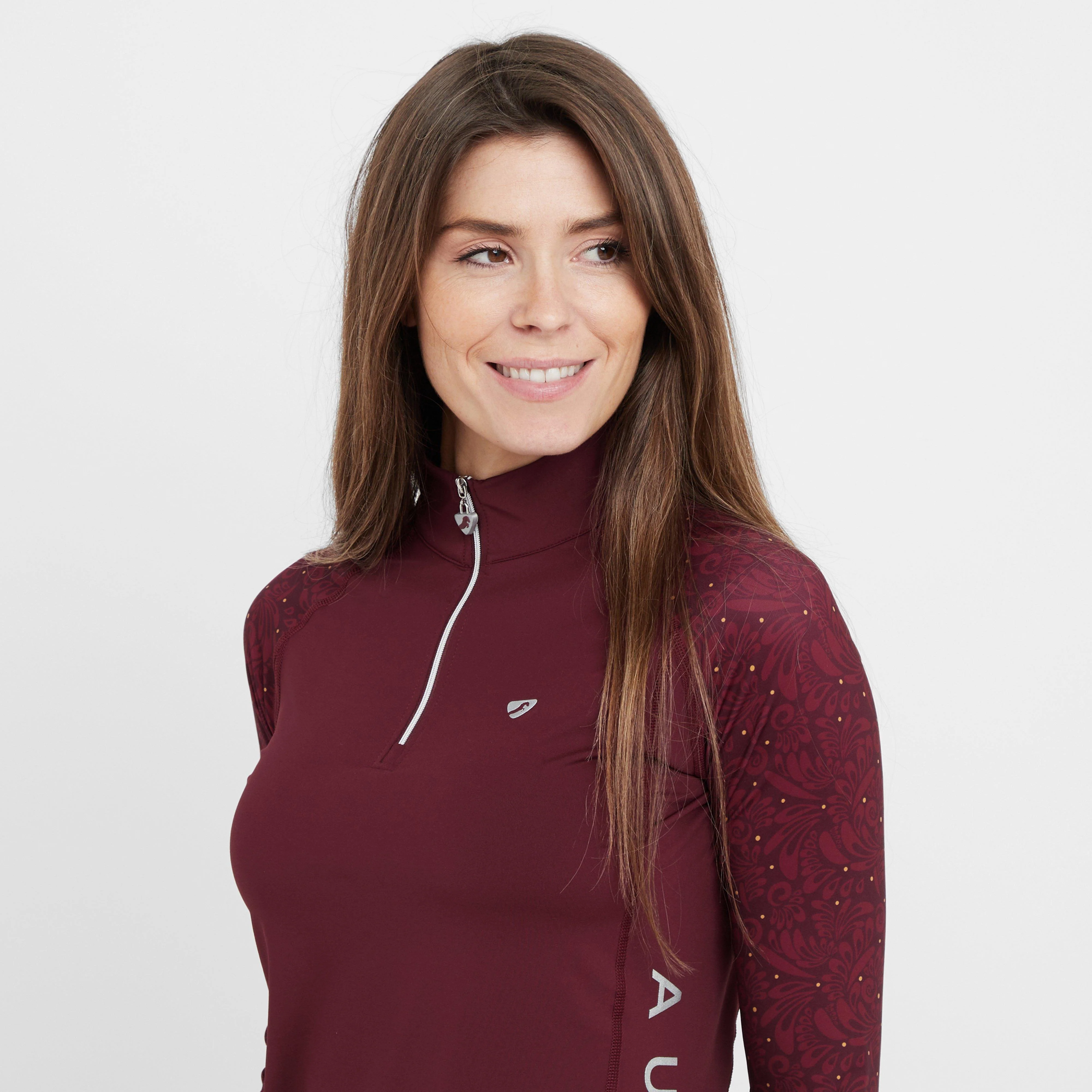 Womens Hyde Park Base Layer Red Paisley - Image 5