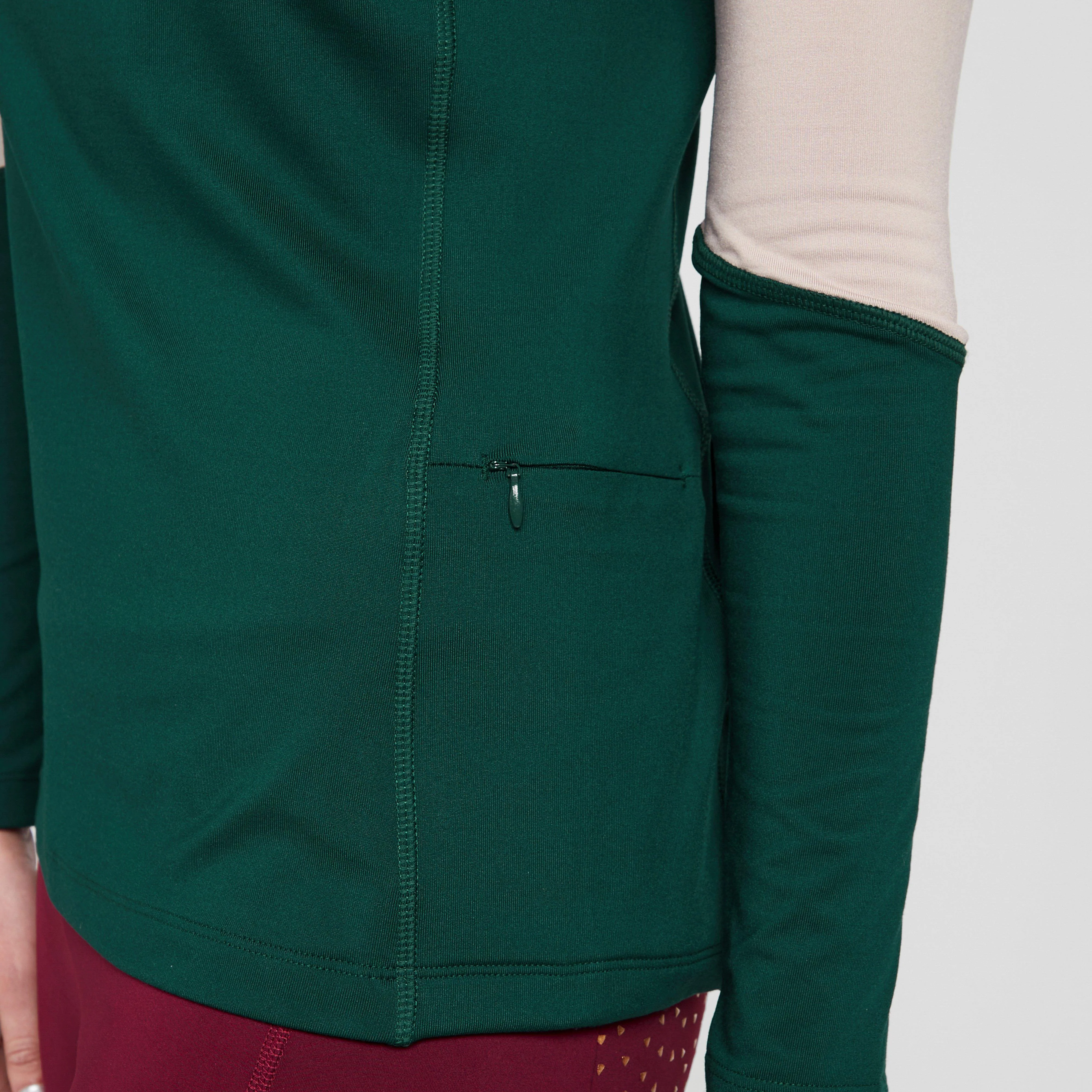 Womens Newbury Long Sleeved Base Layer Dark Green - Image 6