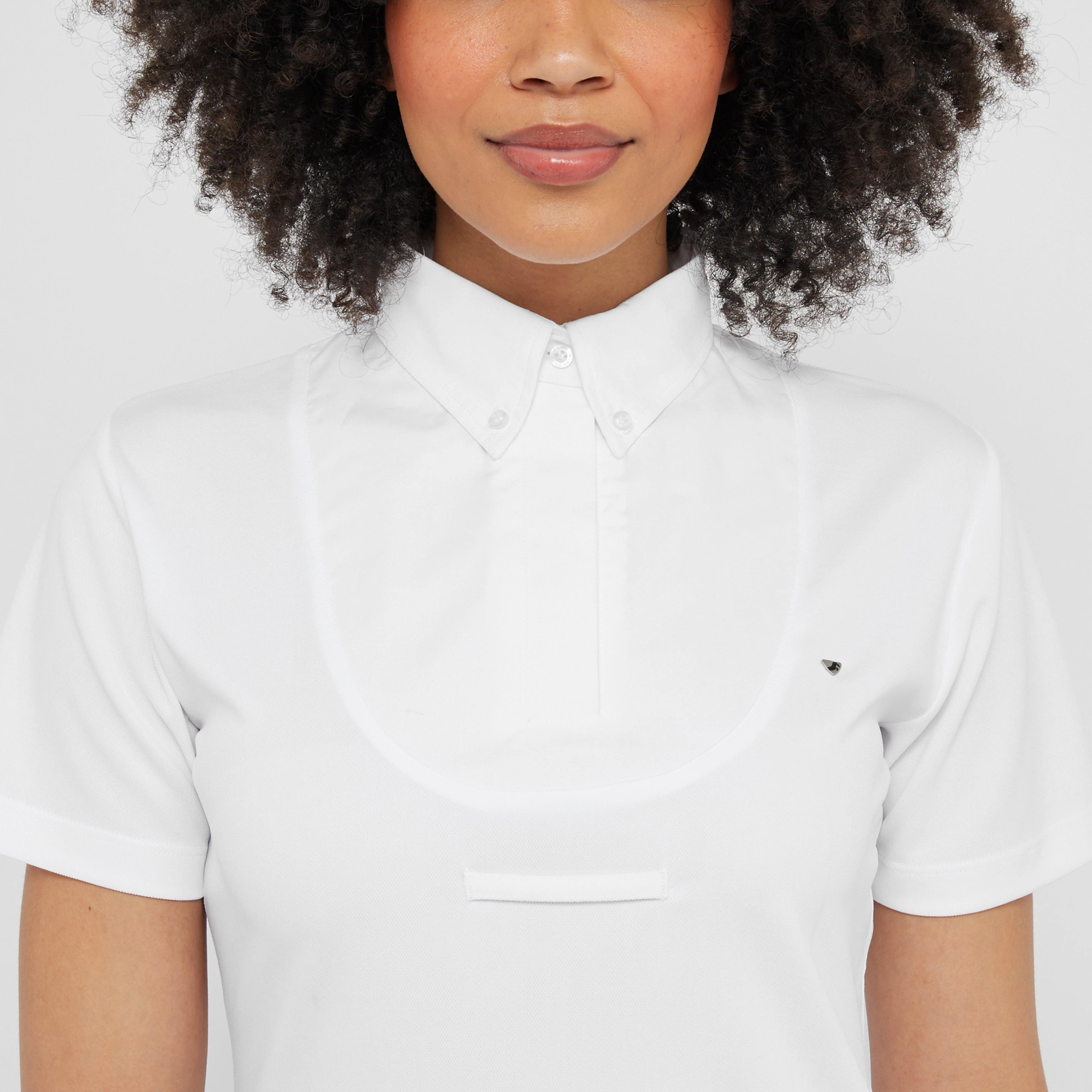 Womens Short Sleeve Tie Shirt White - Image 5