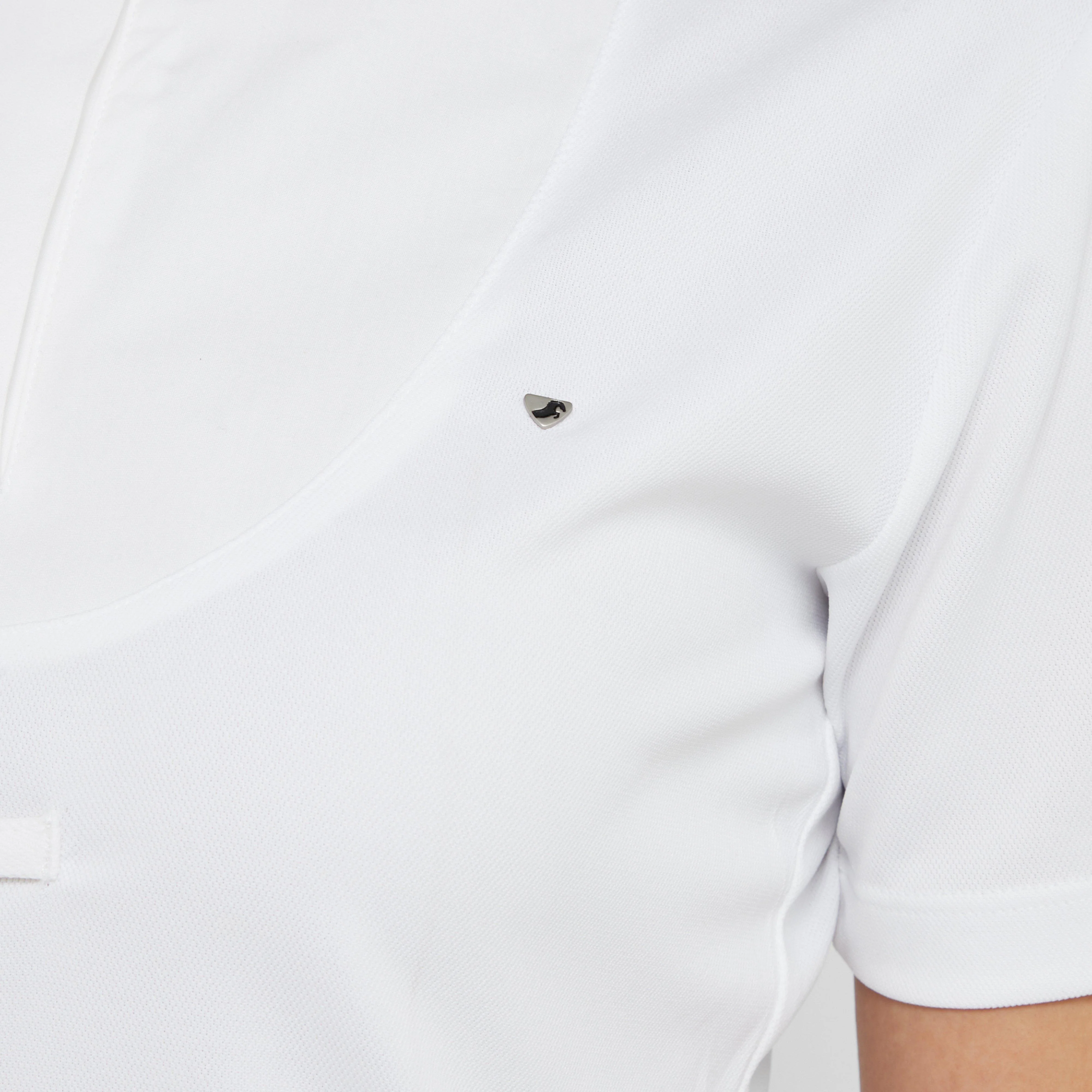 Womens Short Sleeve Tie Shirt White - Image 7
