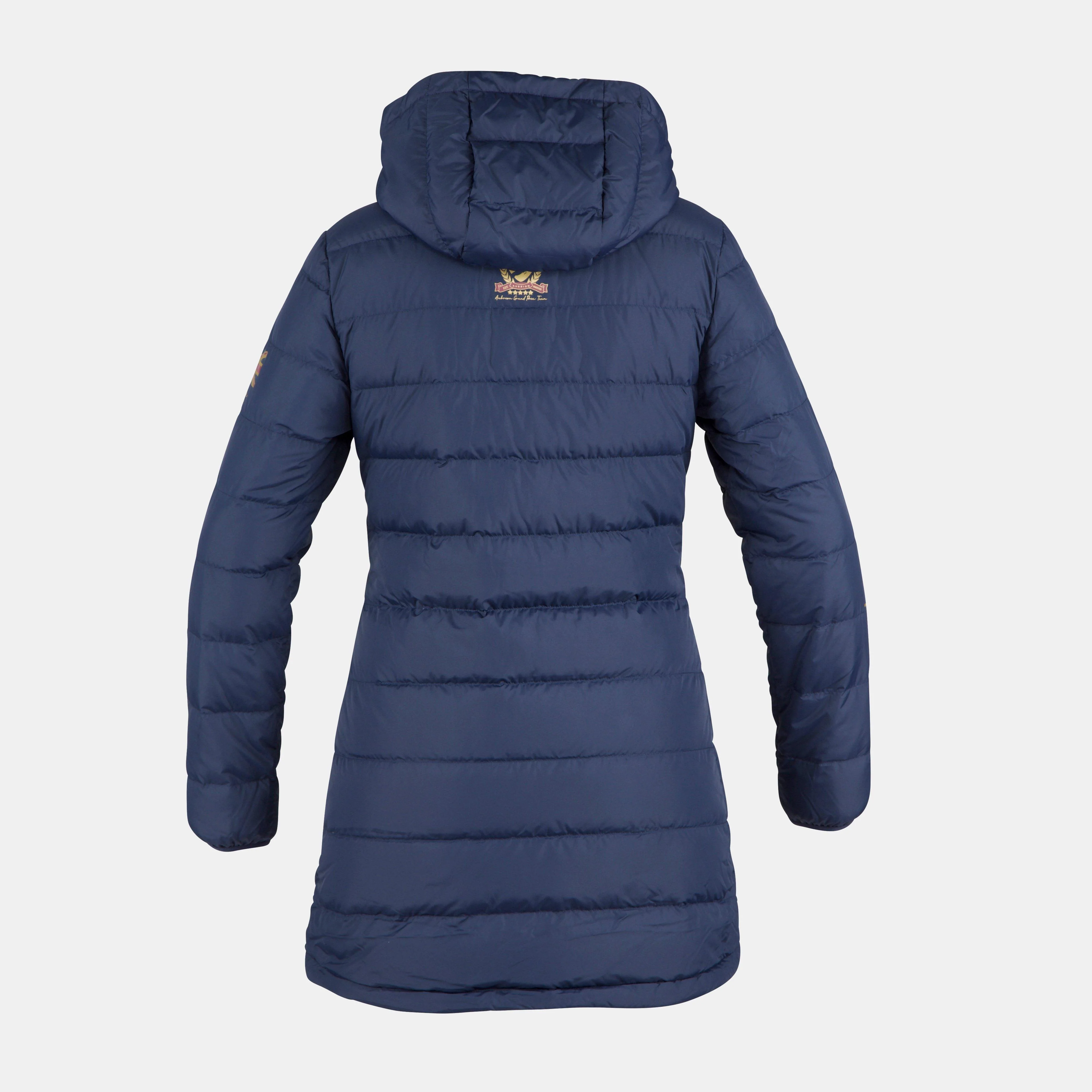 Womens Team Padded Coat Navy - Image 2
