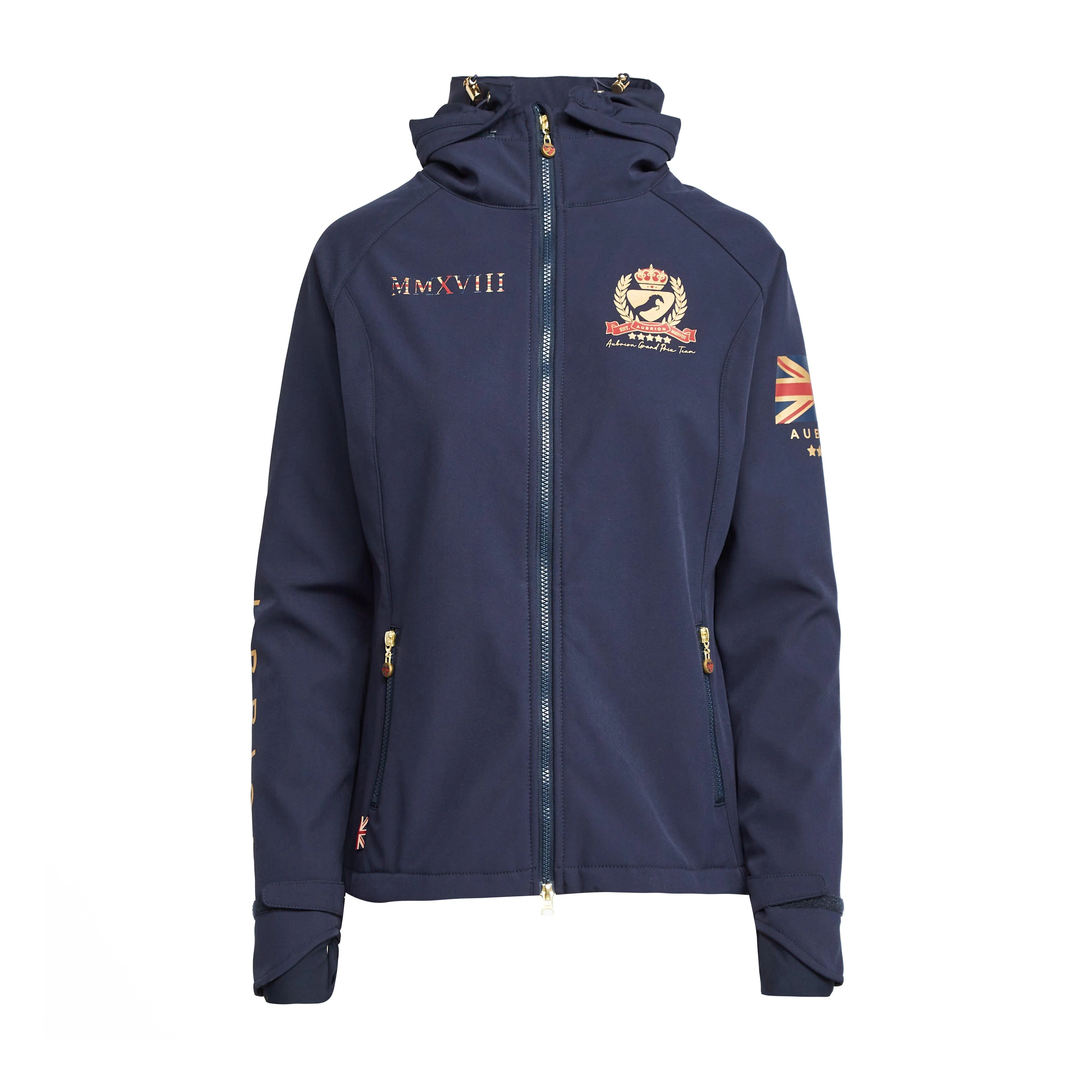 Womens Team Softshell Jacket Navy - Image 7