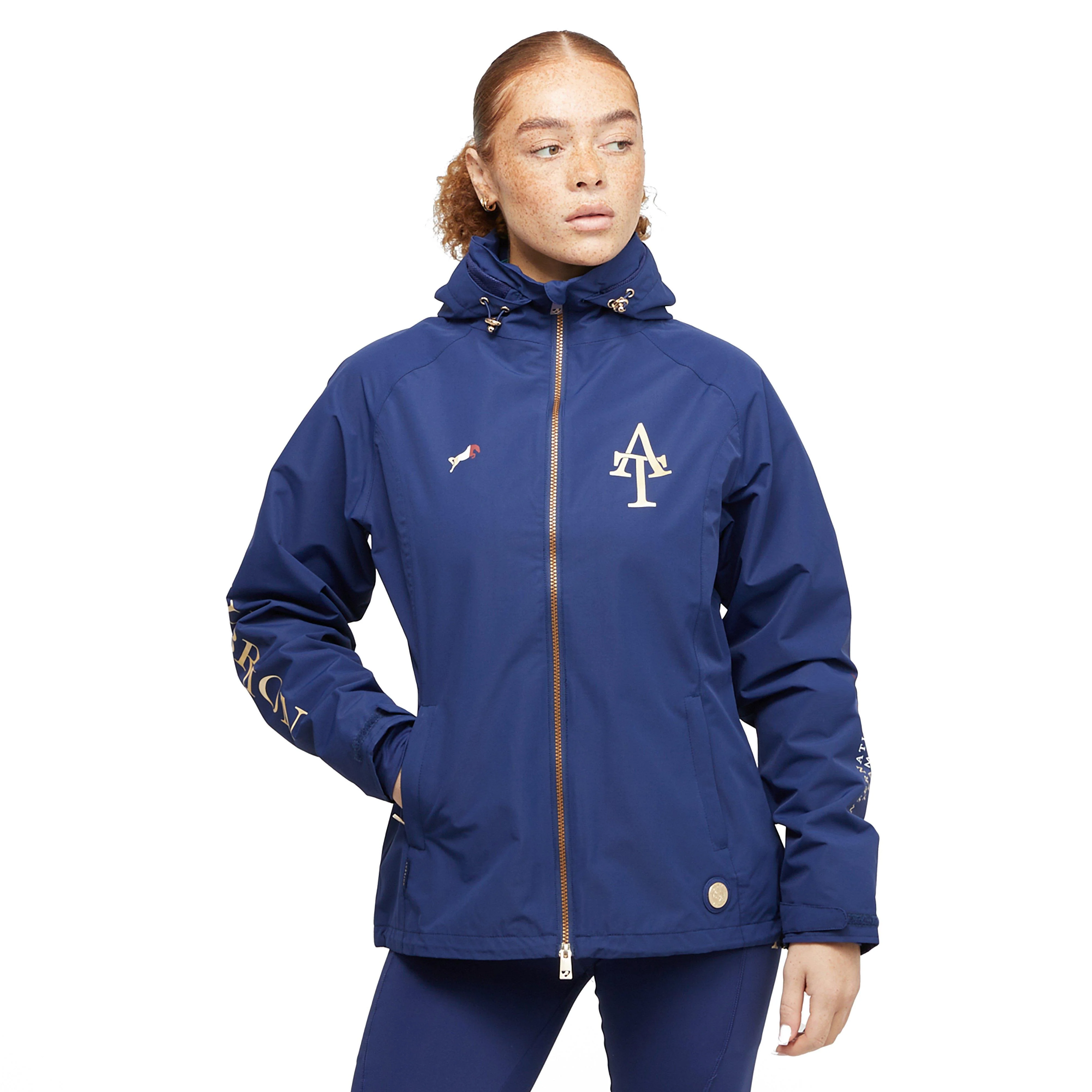 Womens Team Waterproof Jacket Navy - Image 14