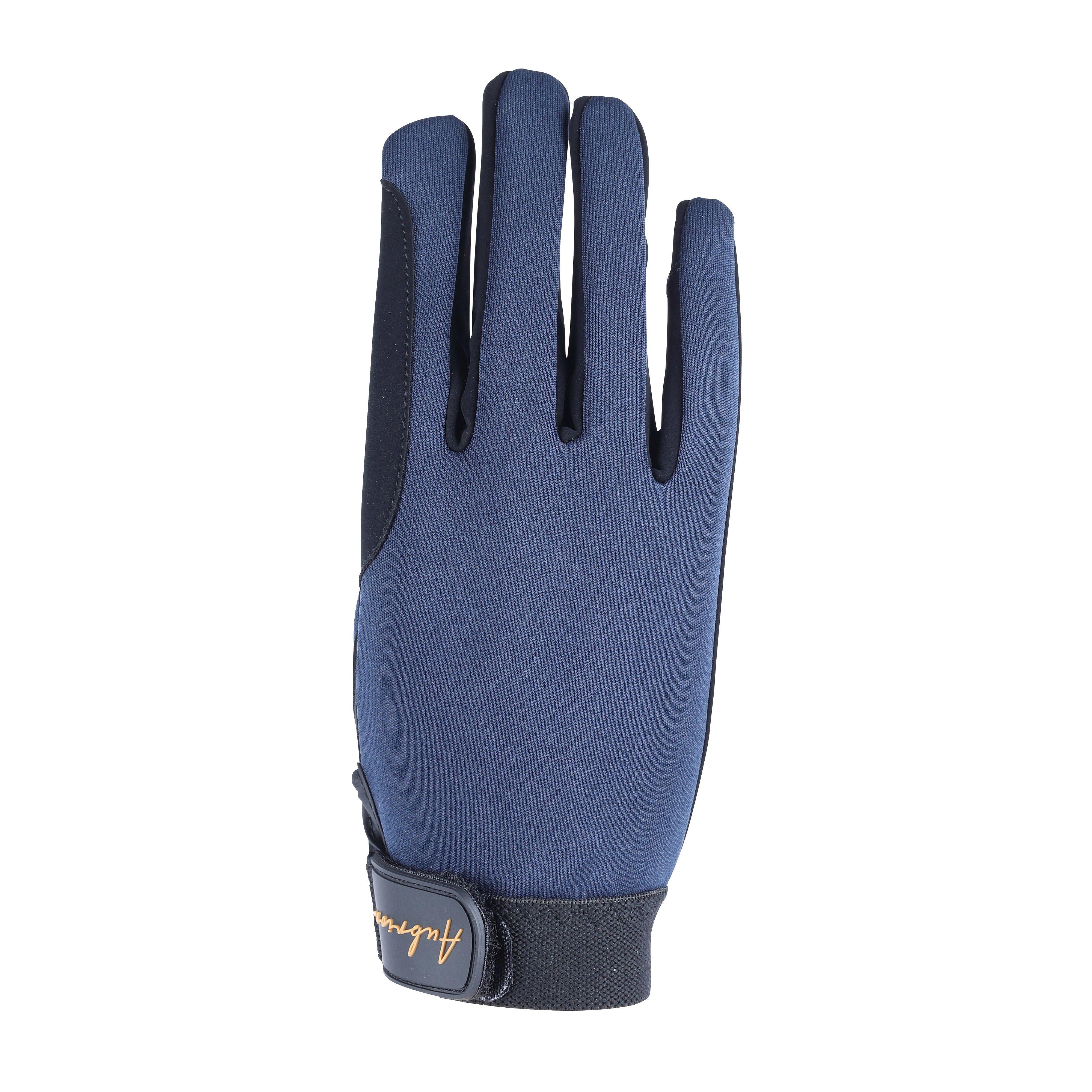 Womens Team Winter Riding Gloves Navy - Image 5