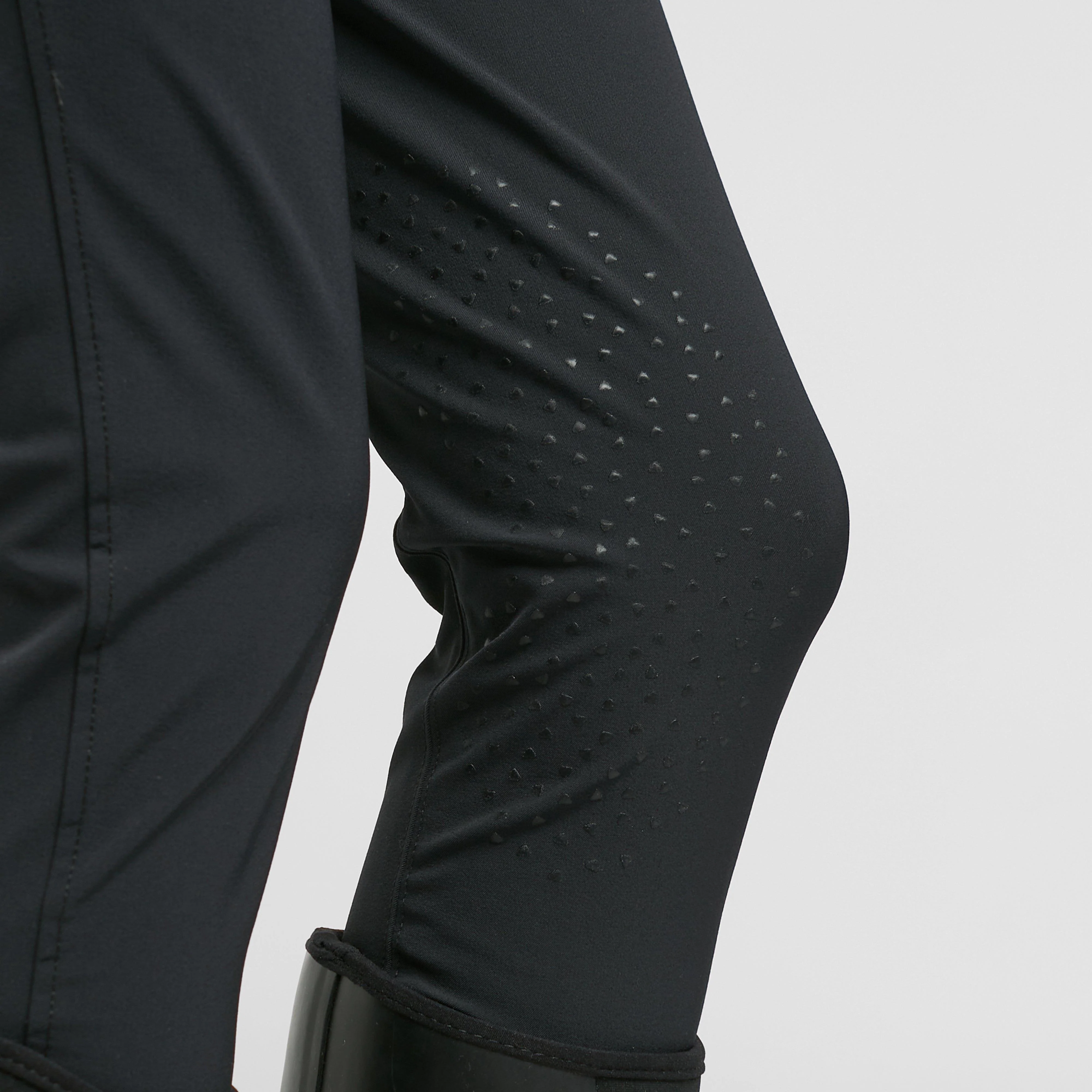 Womens Thompson Knee Patch Breeches Black - Image 5