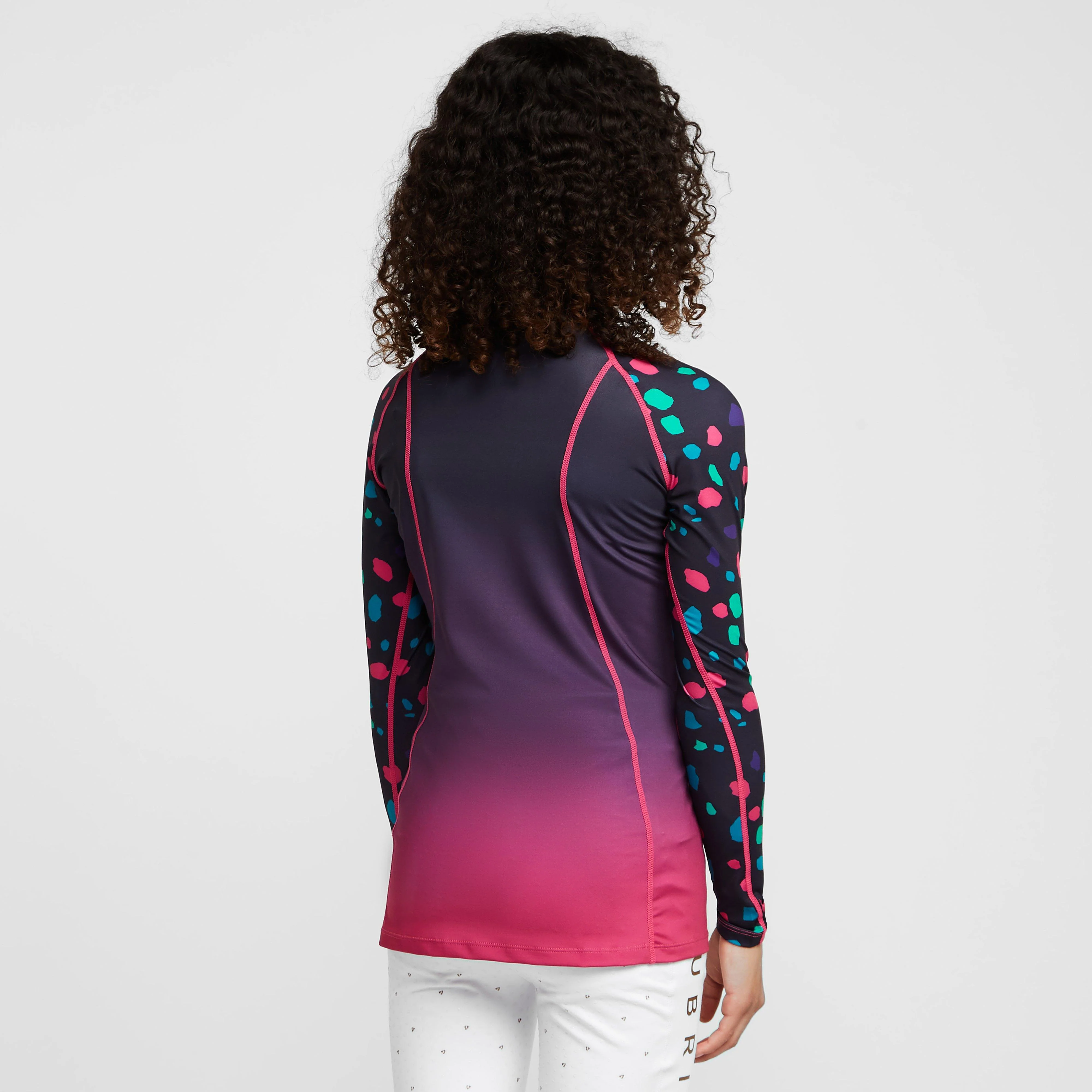 Young Rider Hyde Park Cross Country Shirt Pink Spot - Image 2