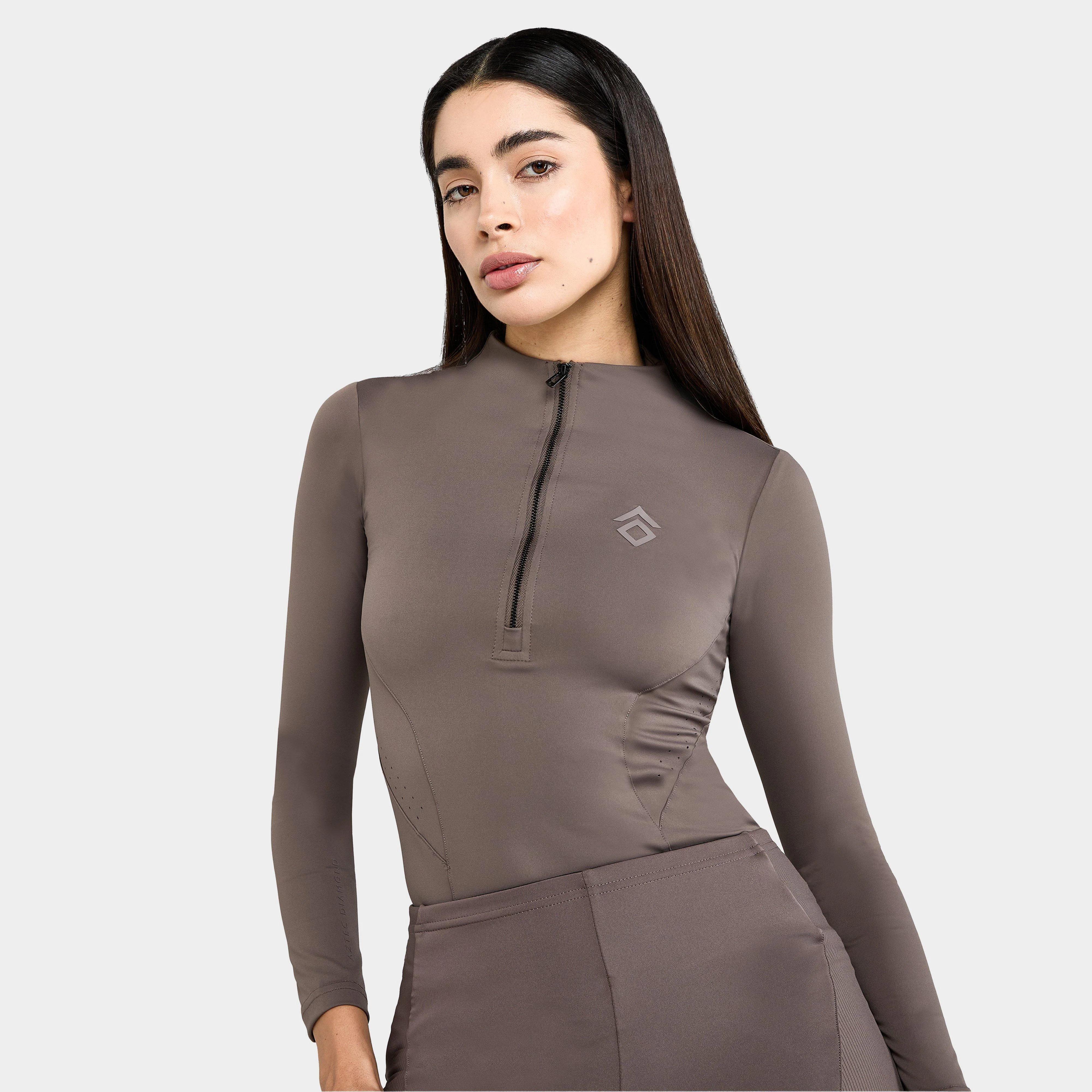 Womens Core Long Sleeve Base Layer Fawn - Image 5