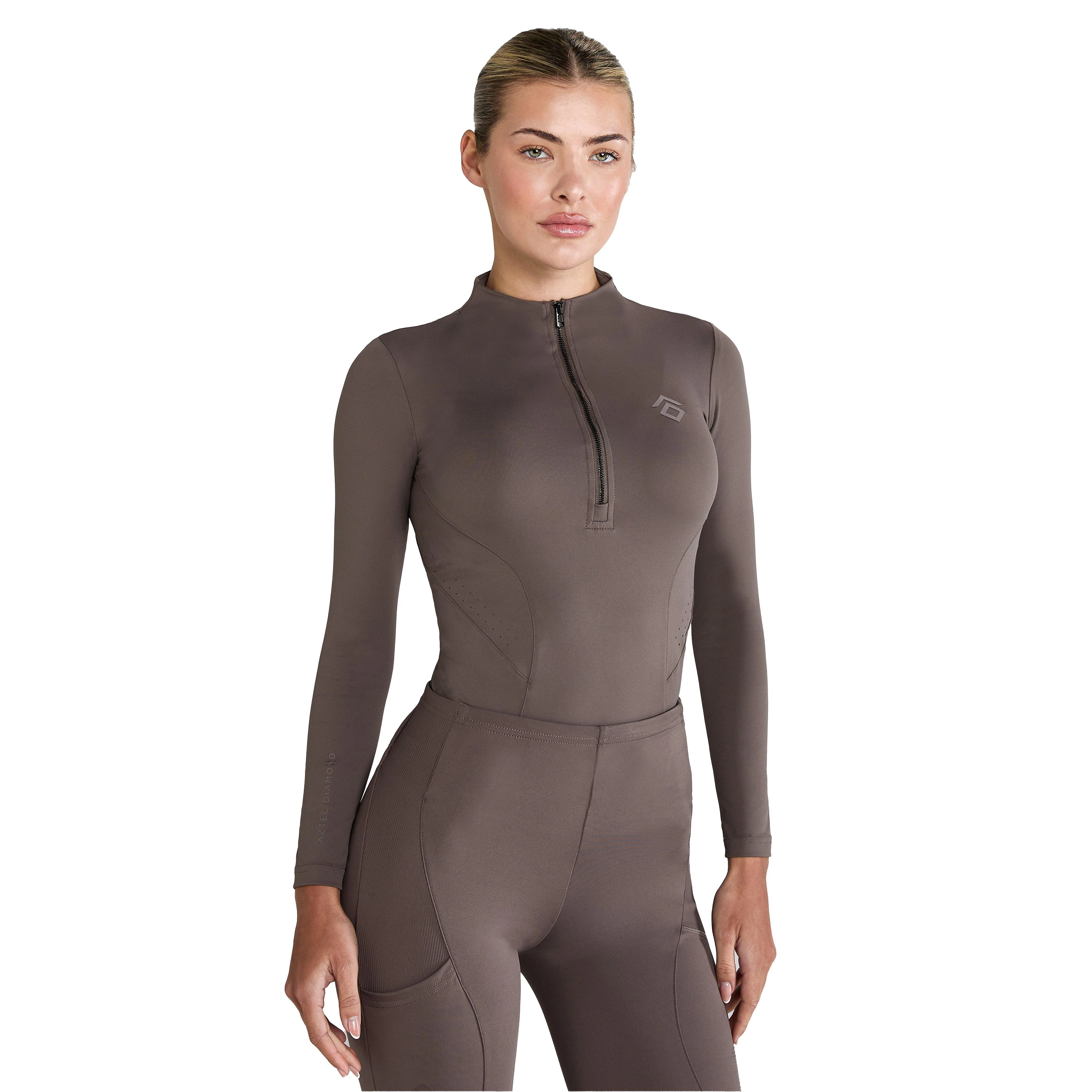 Womens Core Long Sleeve Base Layer Fawn - Image 7