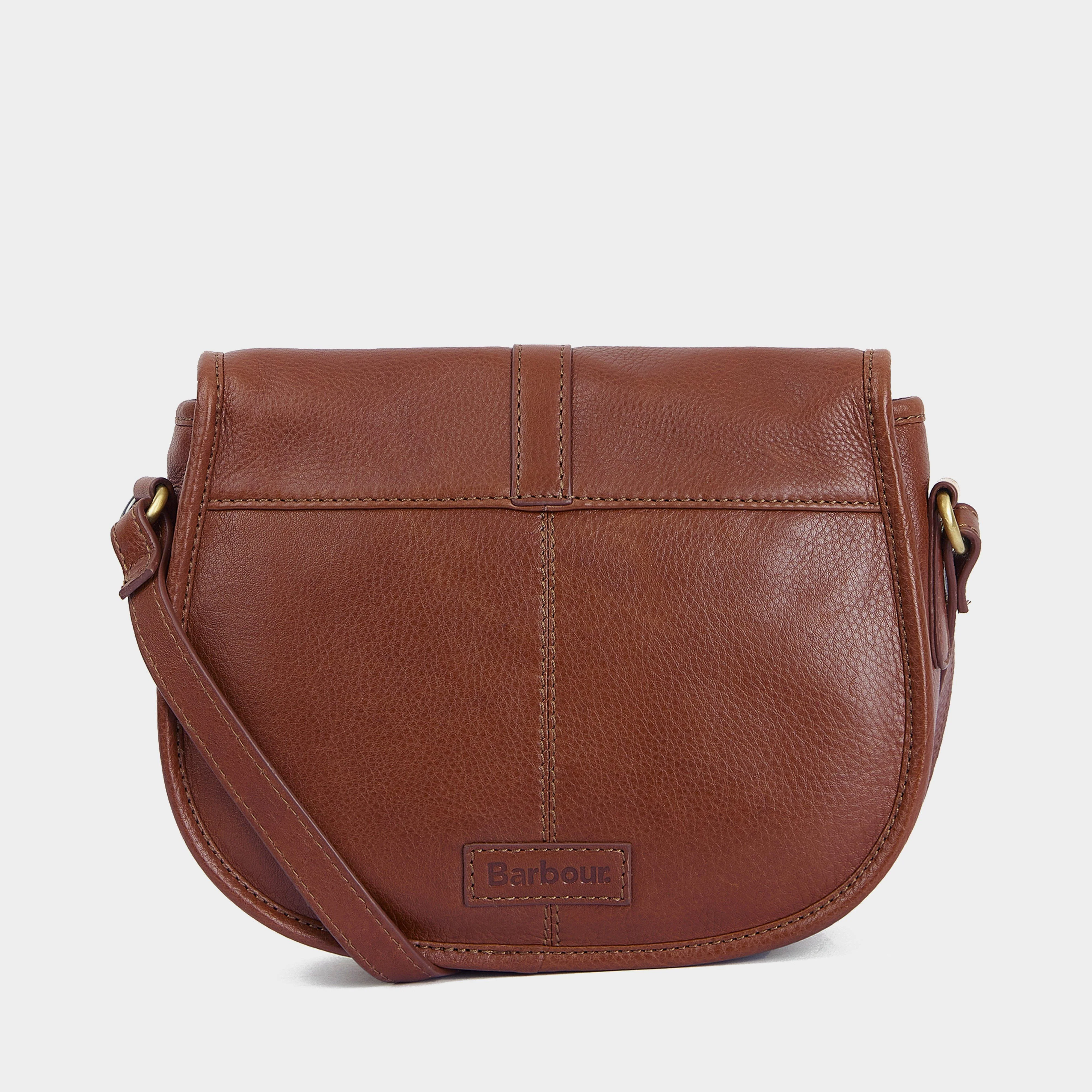 Laire Medium Leather Saddle Bag Brown - Image 2