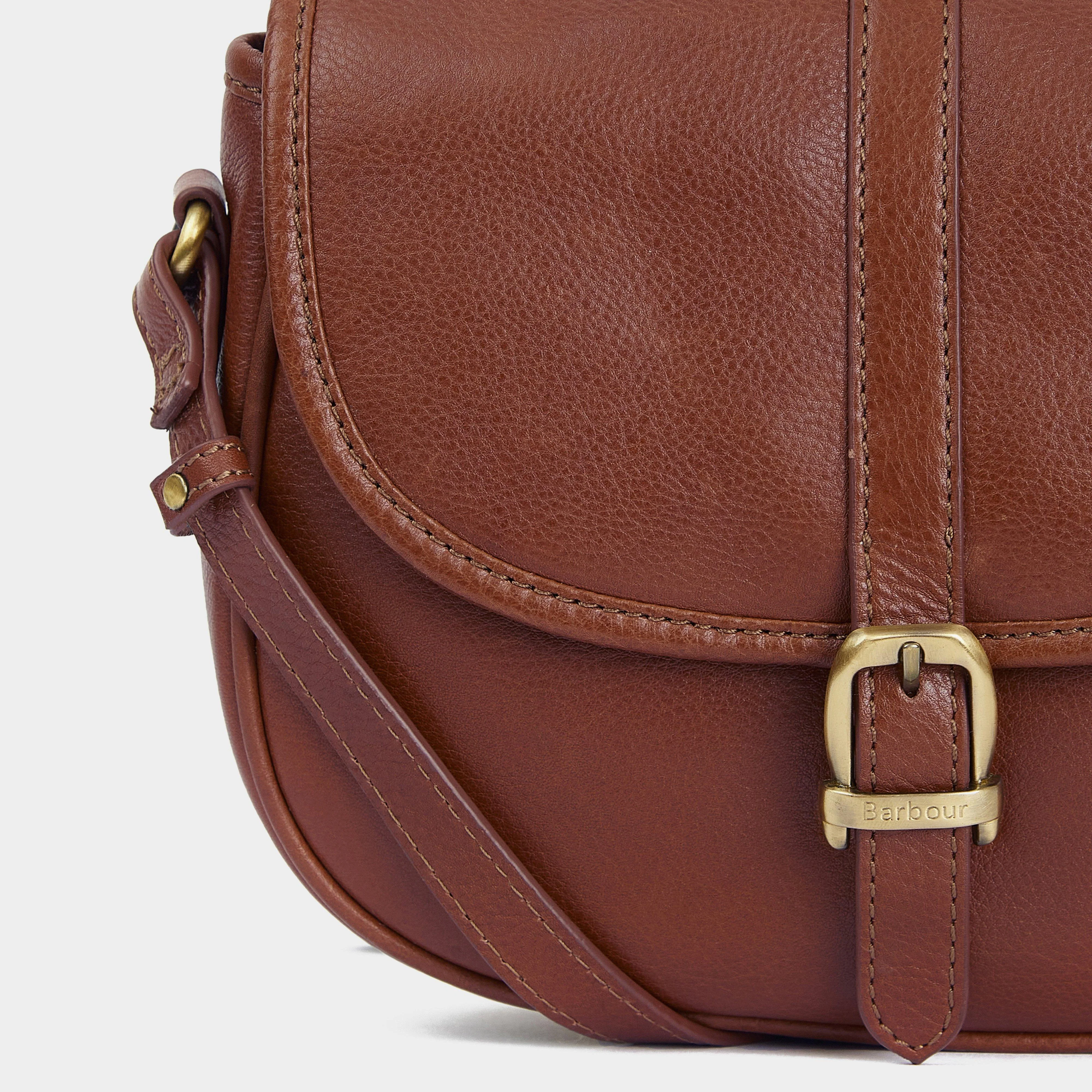 Laire Medium Leather Saddle Bag Brown - Image 3