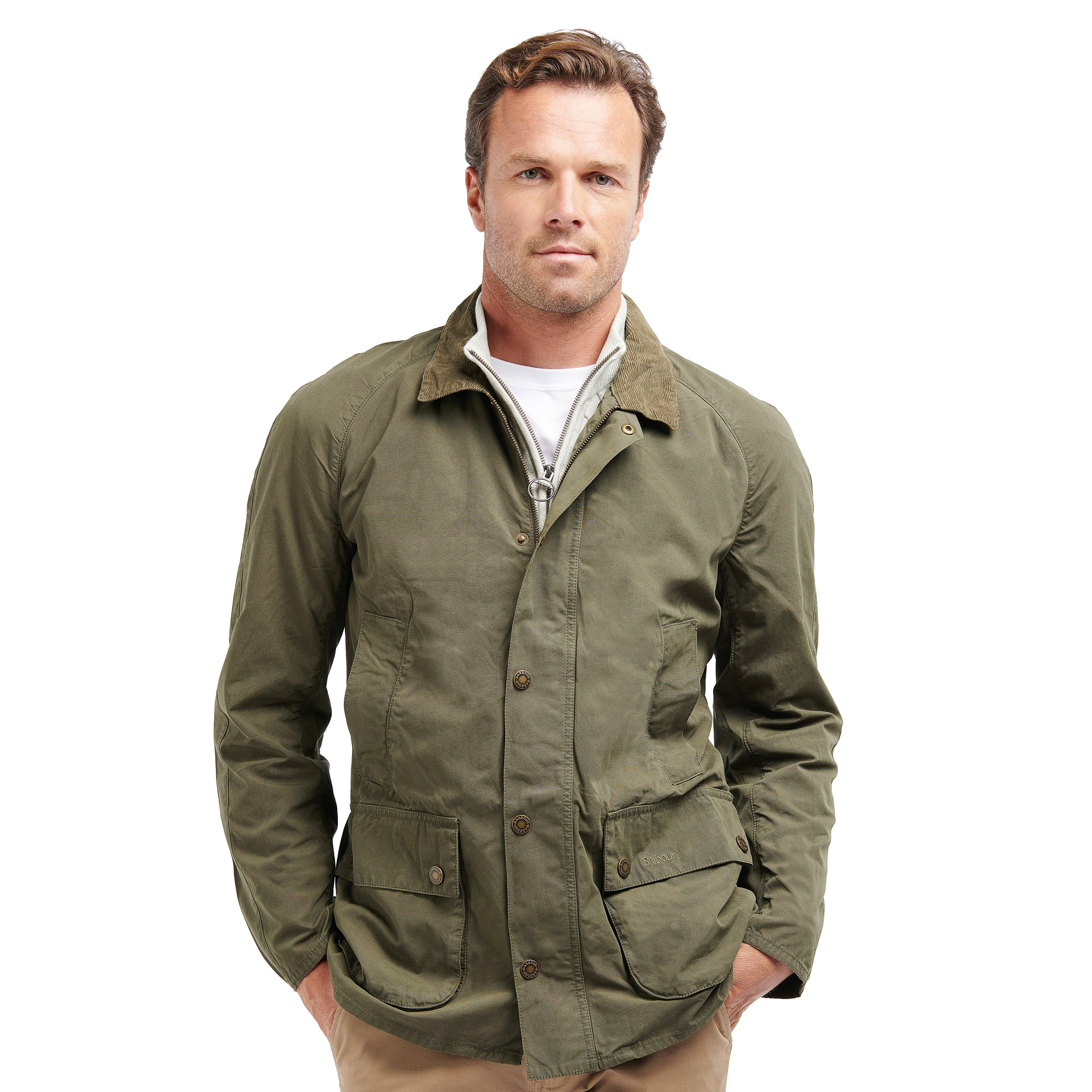 Mens Ashby Casual Jacket Olive - Image 9