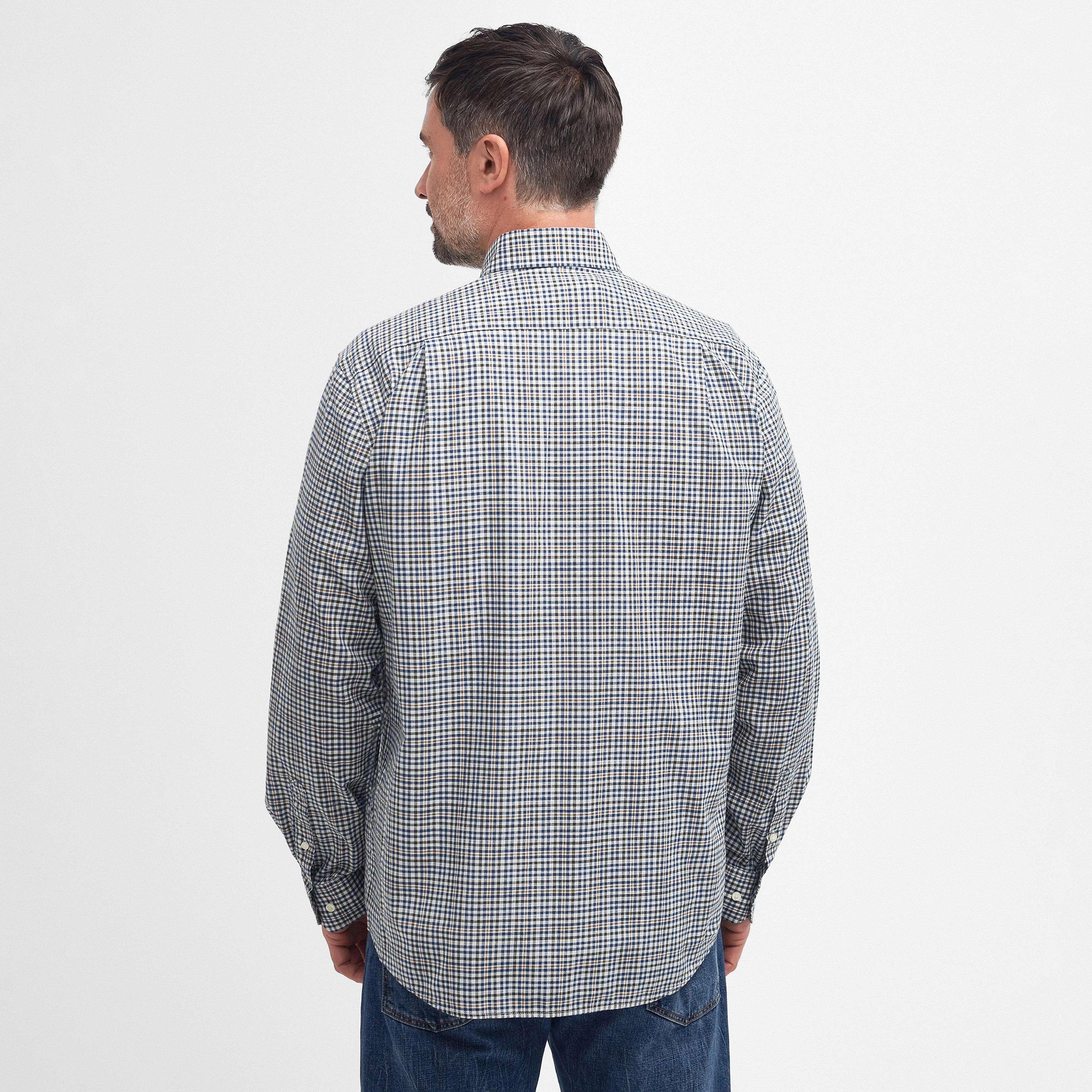 Mens Durand Regular Shirt Olive - Image 2