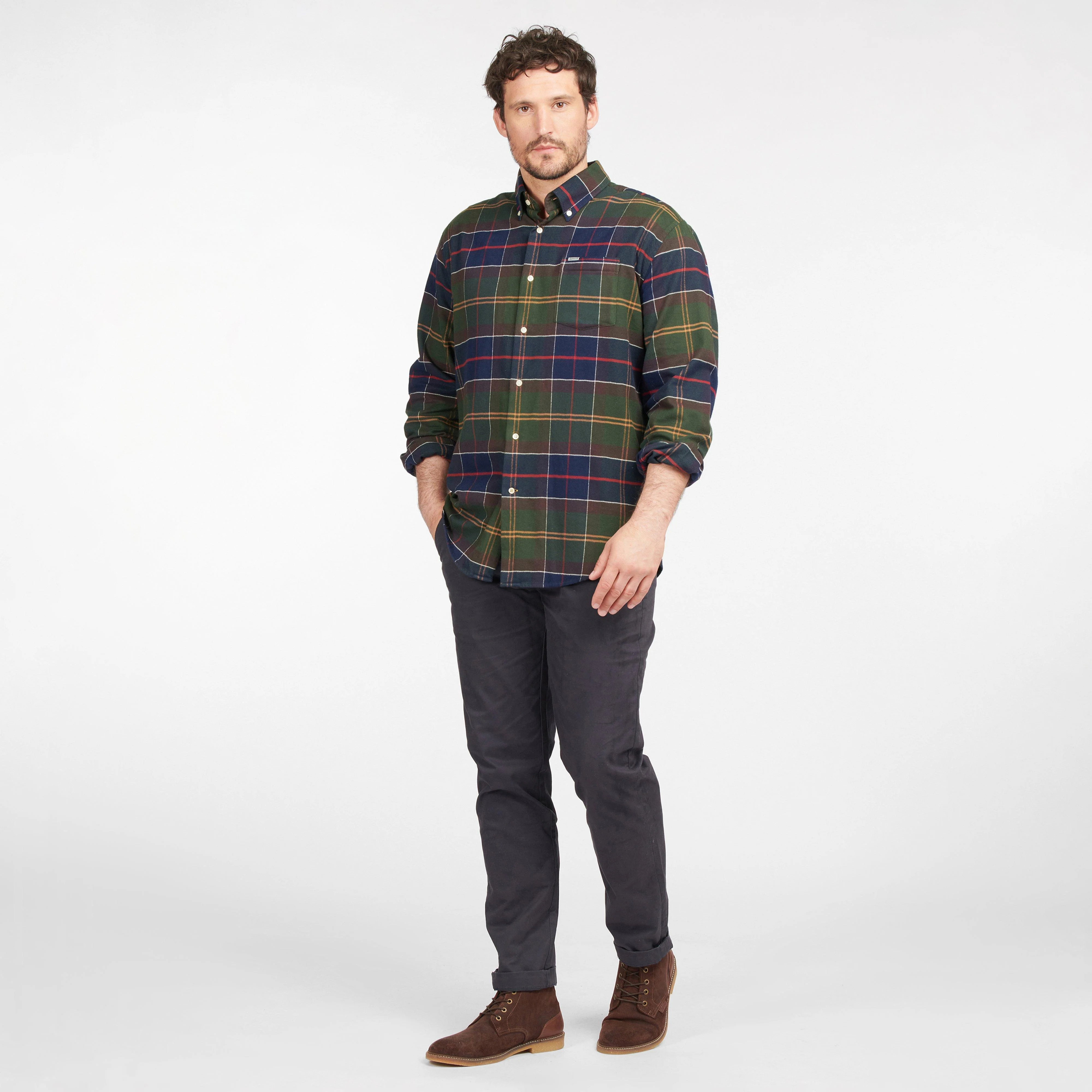 Mens Hogside Regular Tartan Shirt Classic Tartan - Image 4