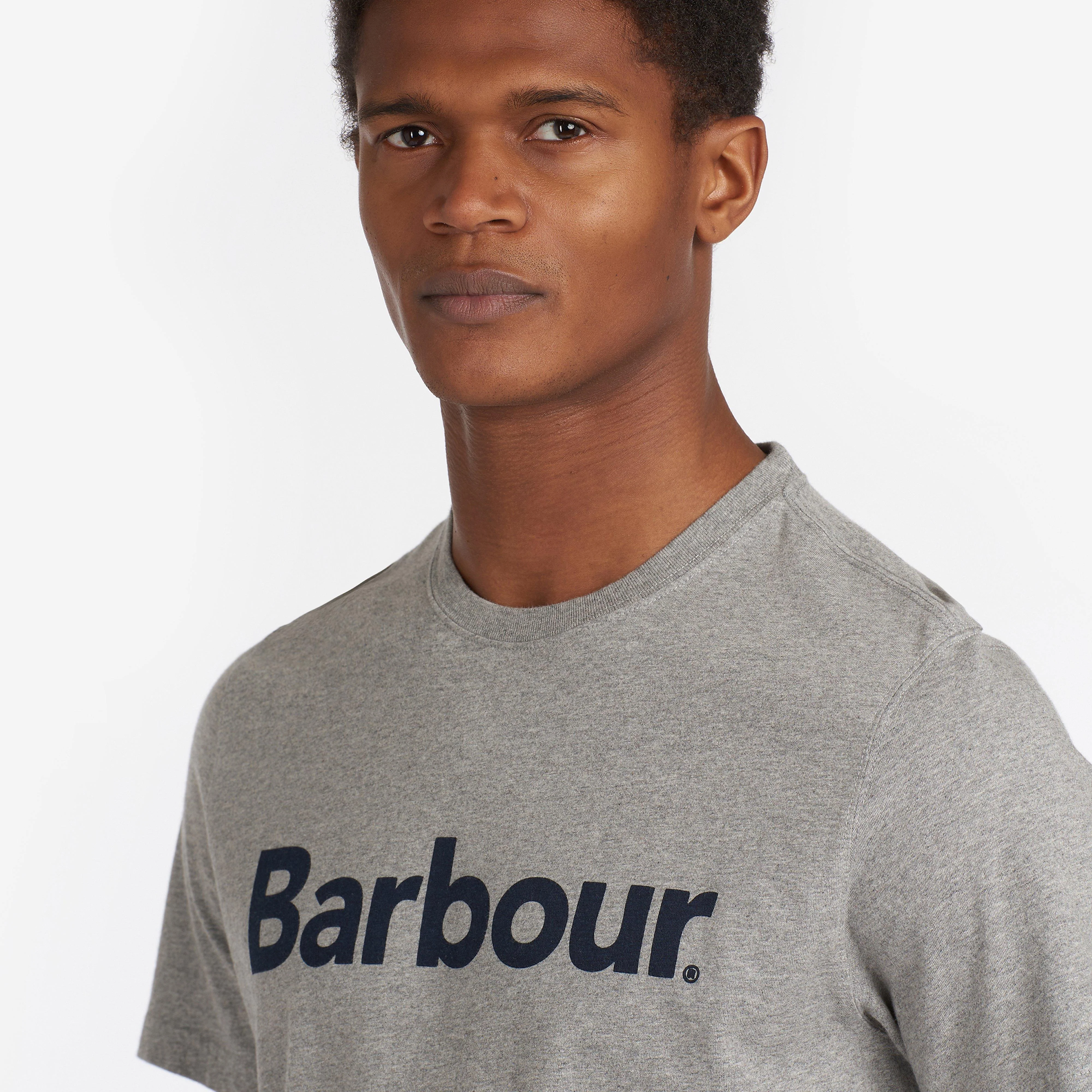 Mens Logo T-Shirt New Grey - Image 4