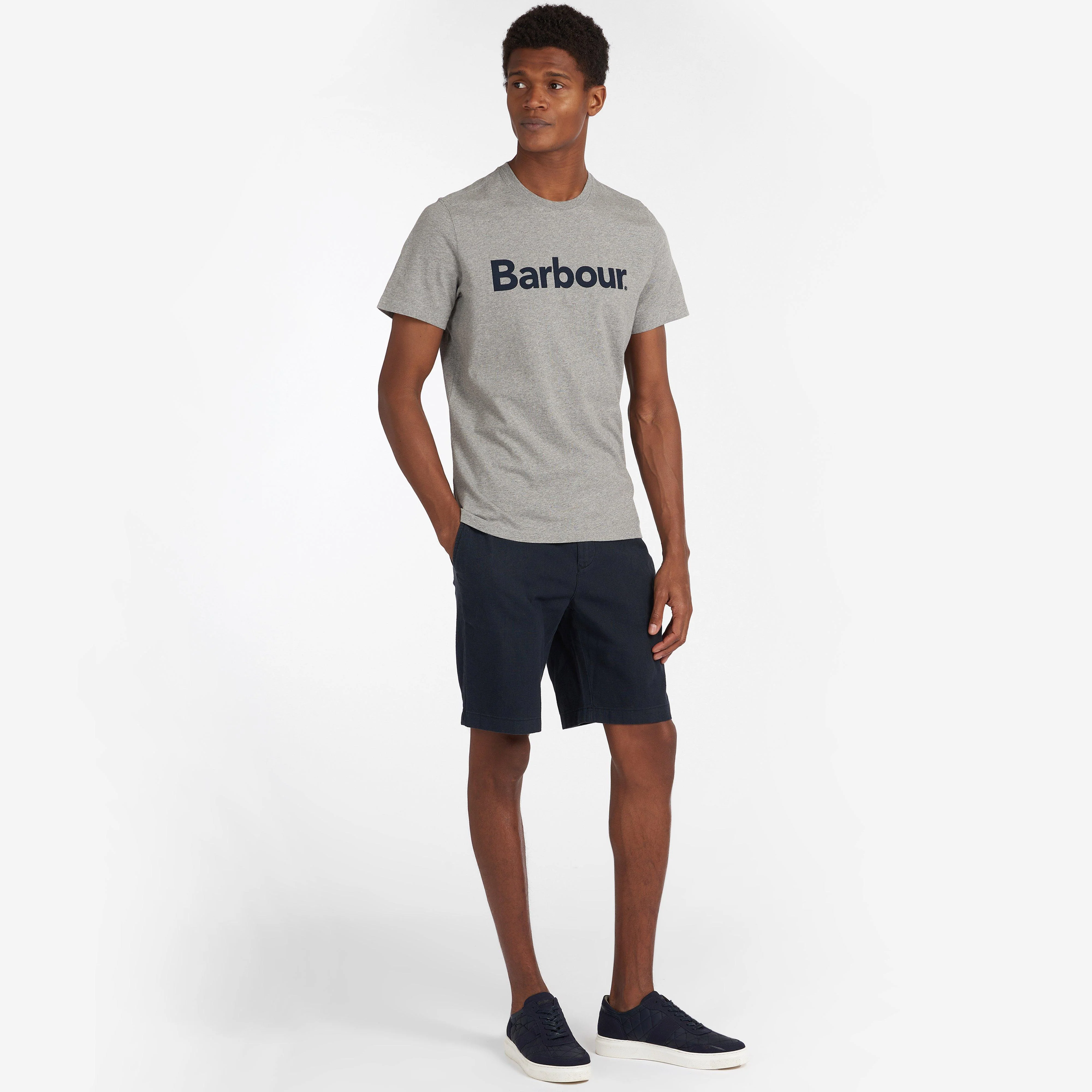 Mens Logo T-Shirt New Grey - Image 7