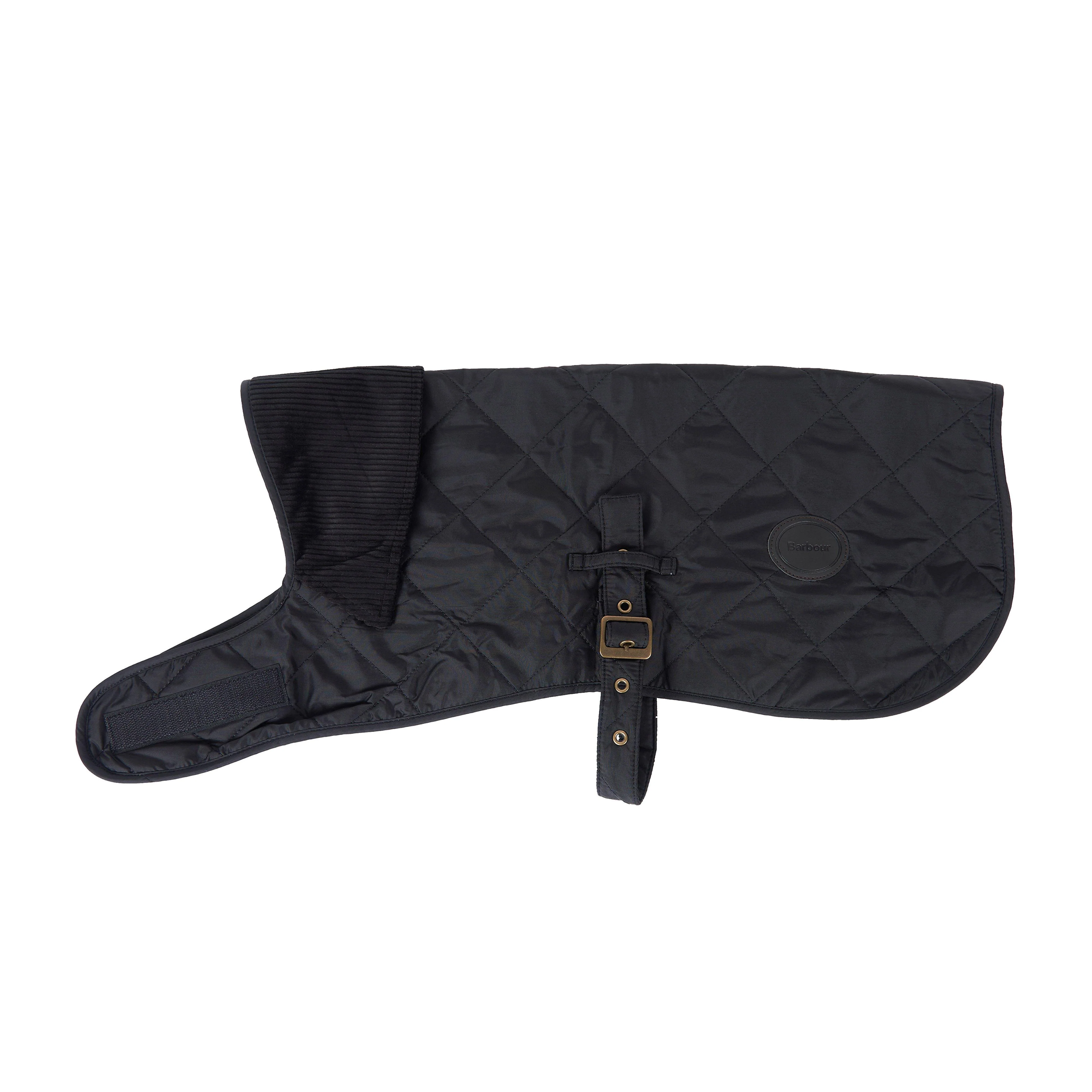 Quilted Dog Coat Black - Image 9