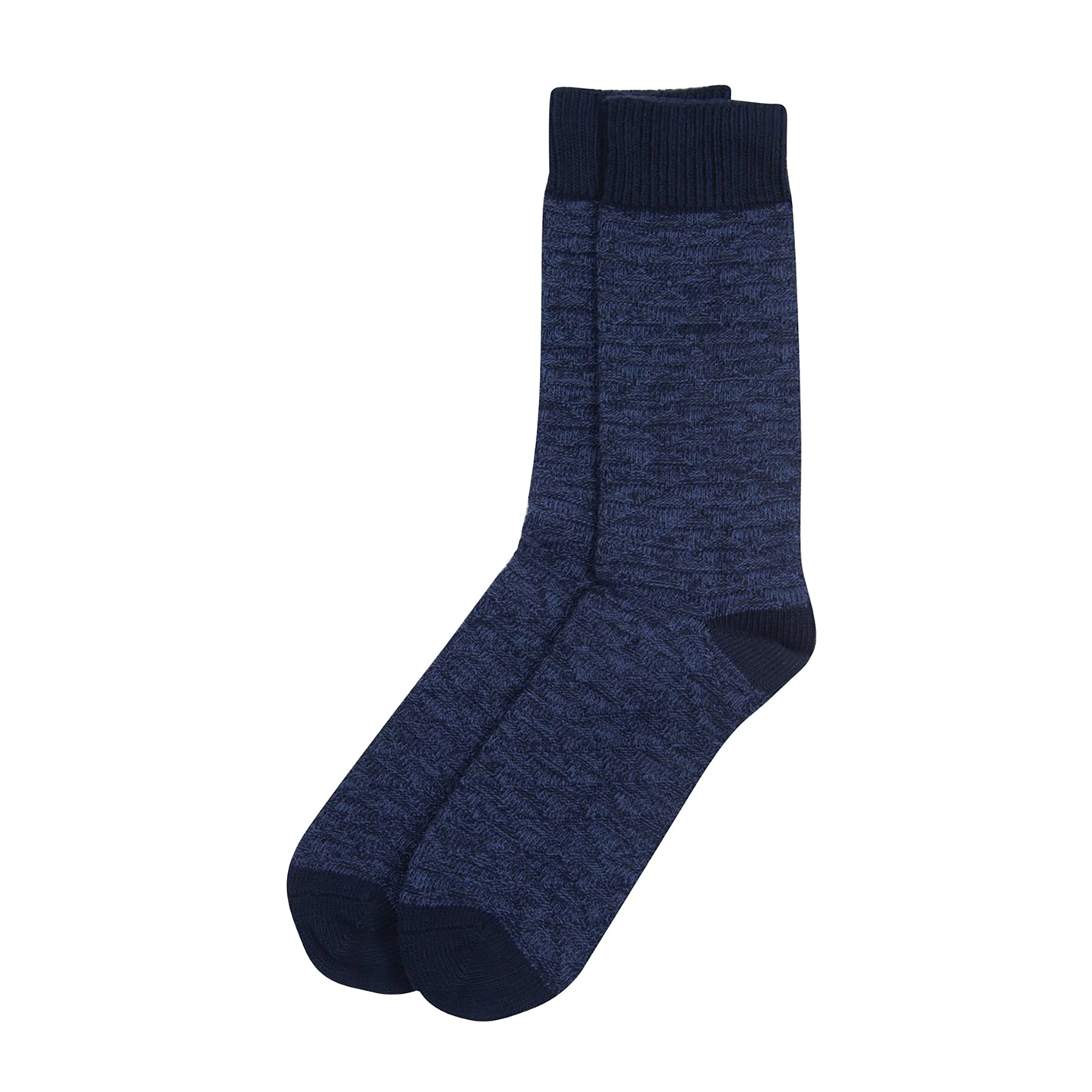 Texture Twist Socks Navy - Image 5