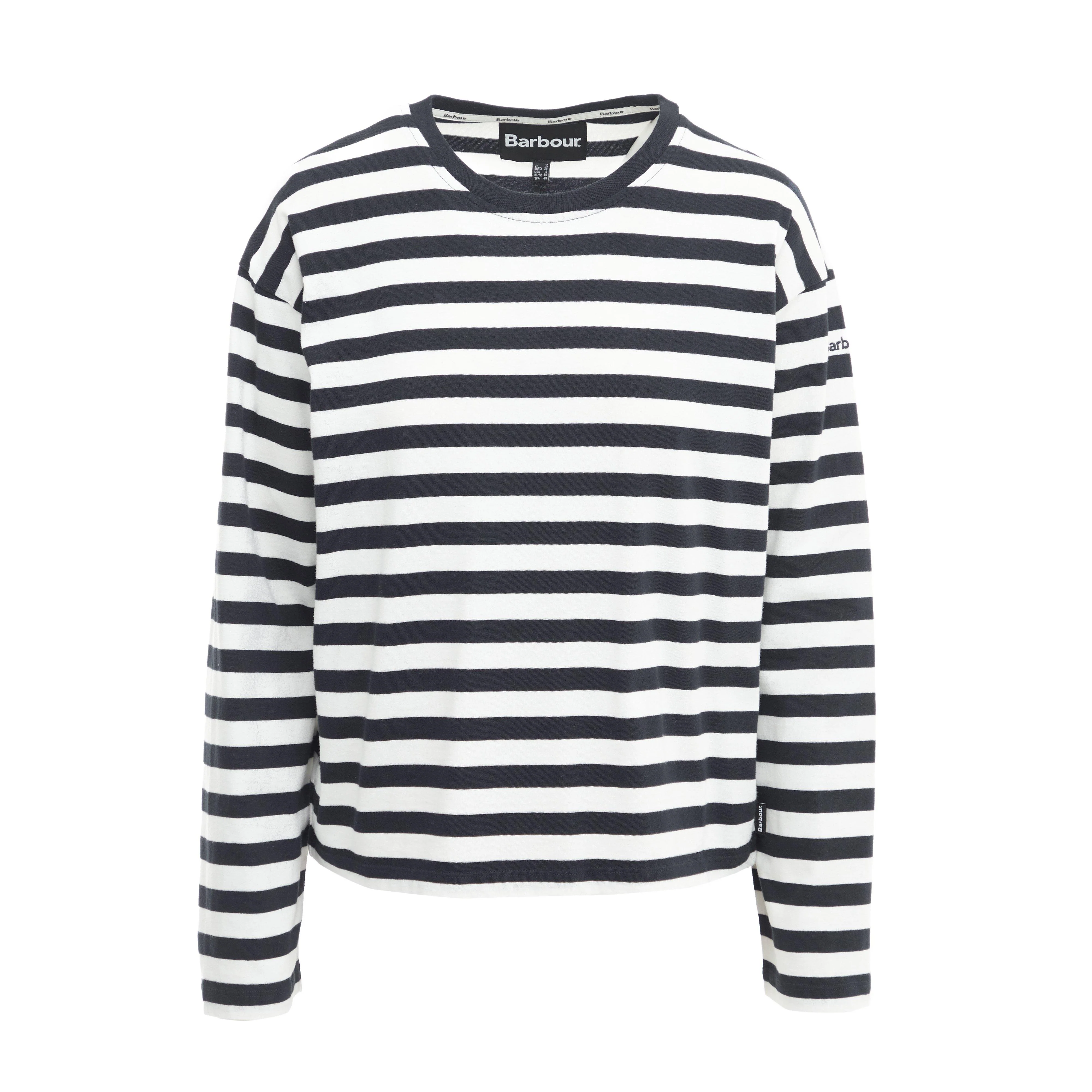 Womens Bede Oversized Top Navy Stripe - Image 7