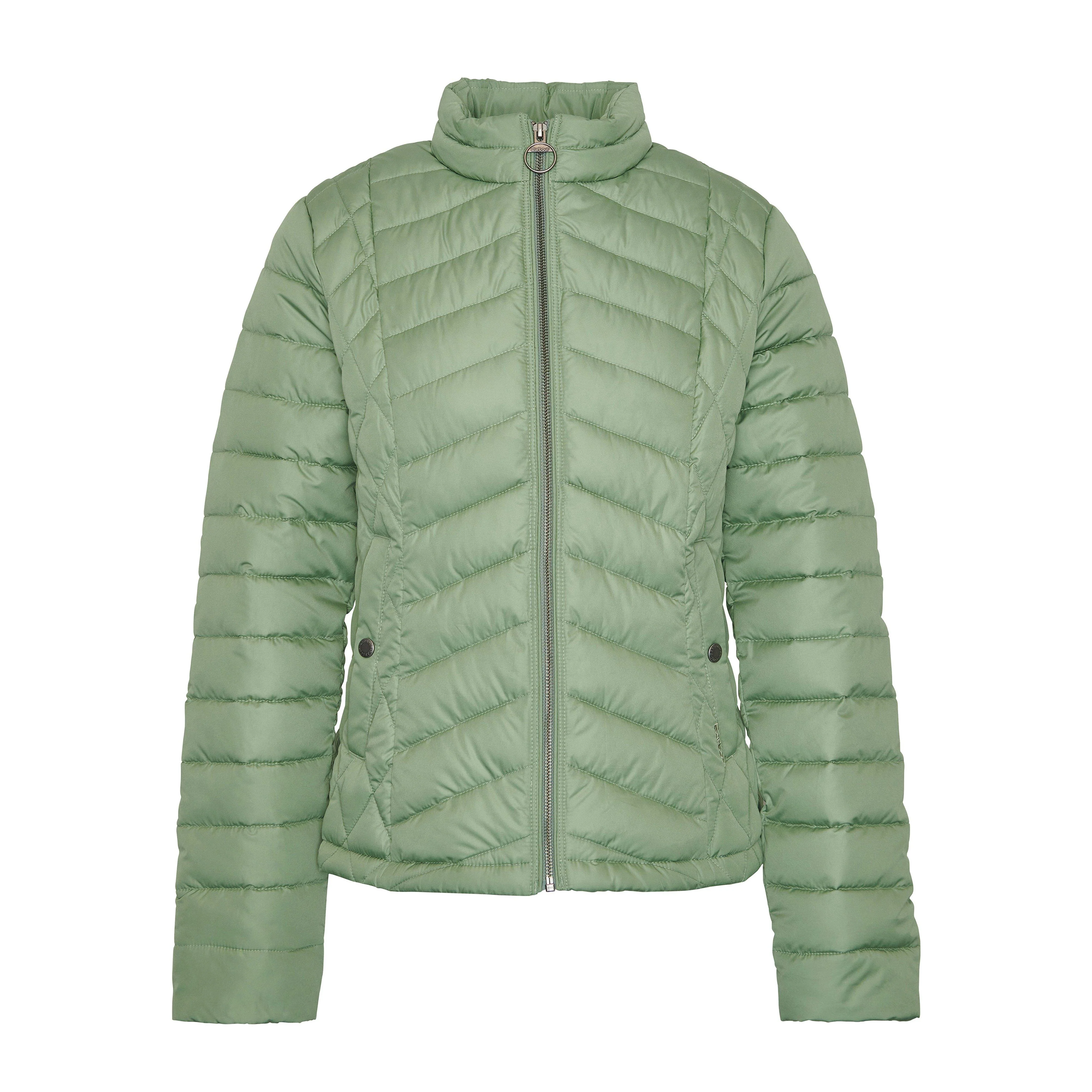Womens Clematis Quilted Jacket Bayleaf - Image 9
