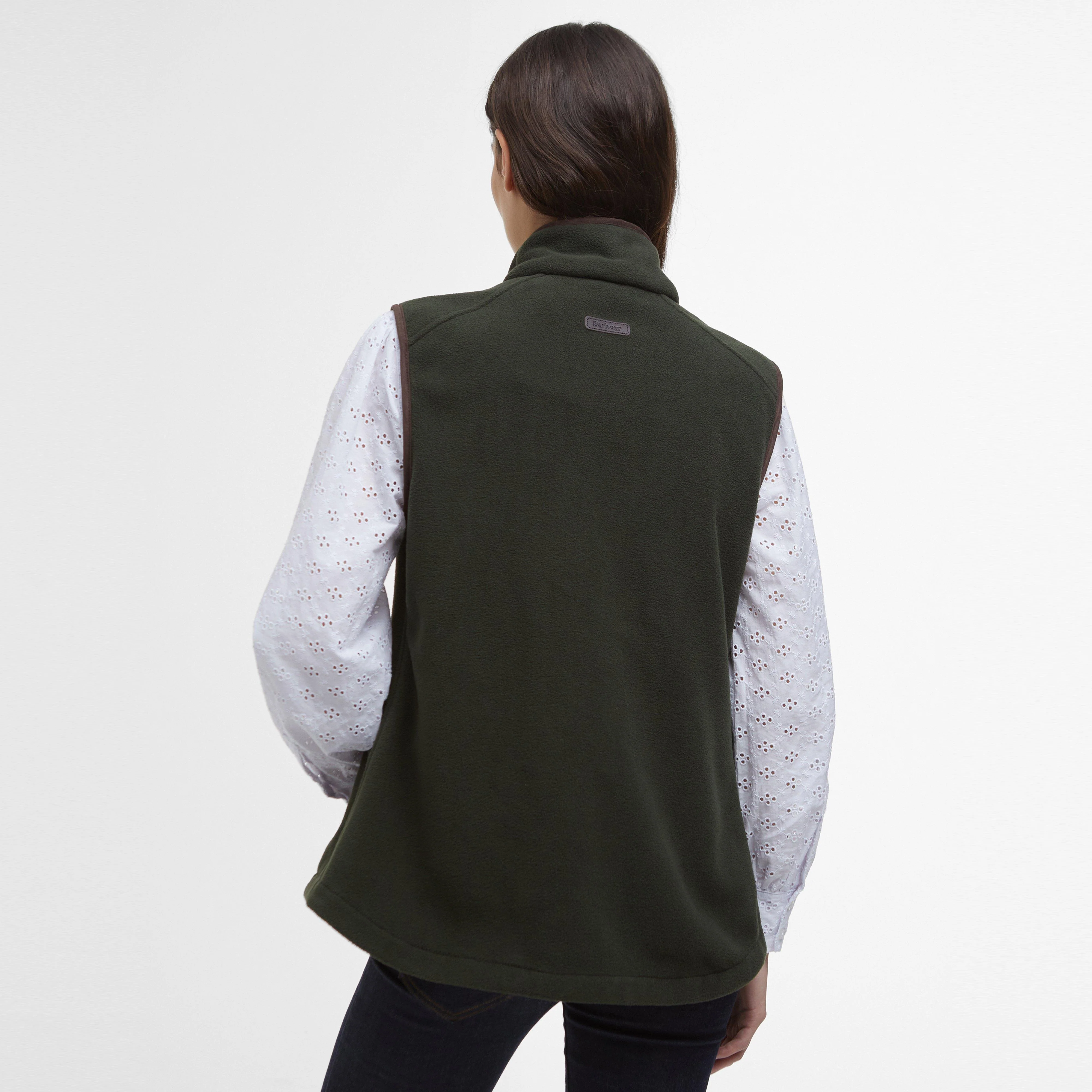 Womens Country Colton Fleece Gilet Sage - Image 2